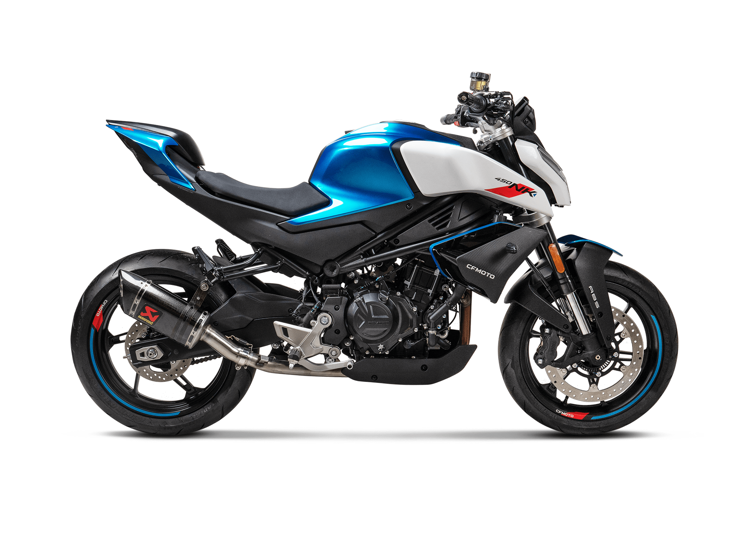 CF MOTO 450 NK Akrapovič Slip-On Line (Carbon) 2024-2026 - Slika 2