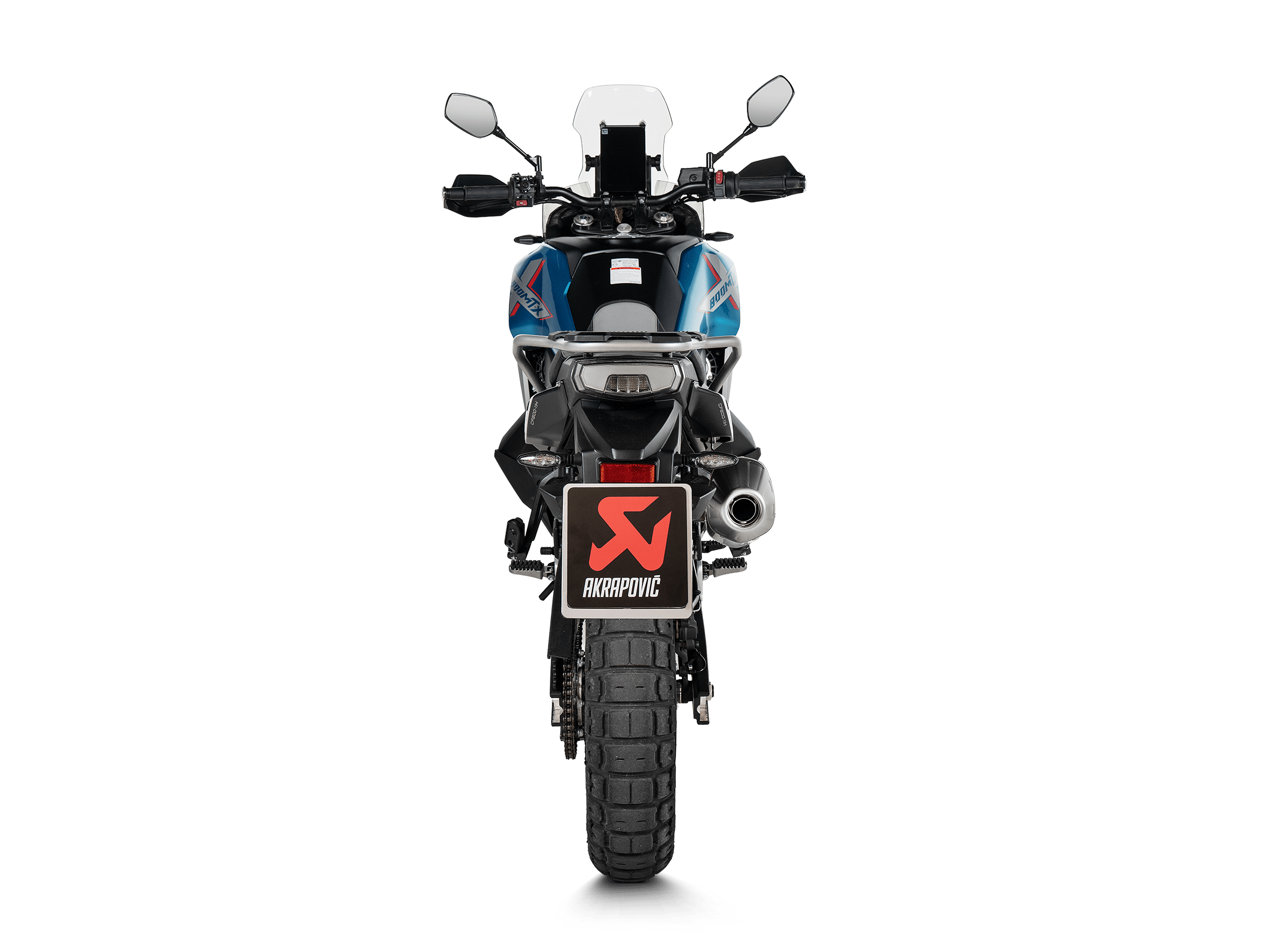 CF MOTO 800 MT-X Akrapovič Slip-On Line (Titanium) 2025-2026 - Slika 4