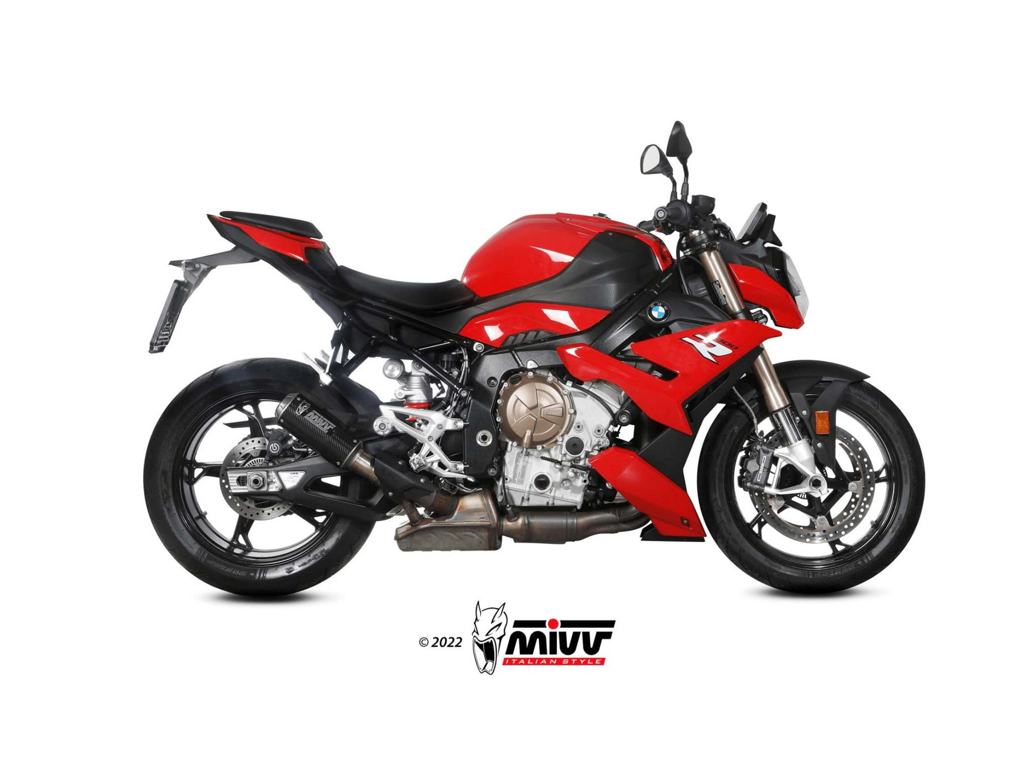 BMW S 1000 R MIVV Exhaust MK3 Carbon Slip-On Silencer 2025-2026 - Image 2