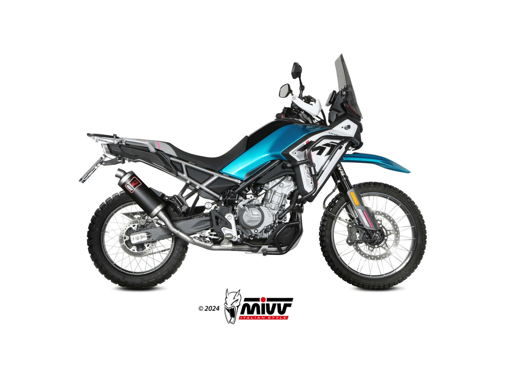 CF MOTO 450 MT MIVV Exhaust DAKAR Black Slip-On Silencer 2025-2026 - Slika 2