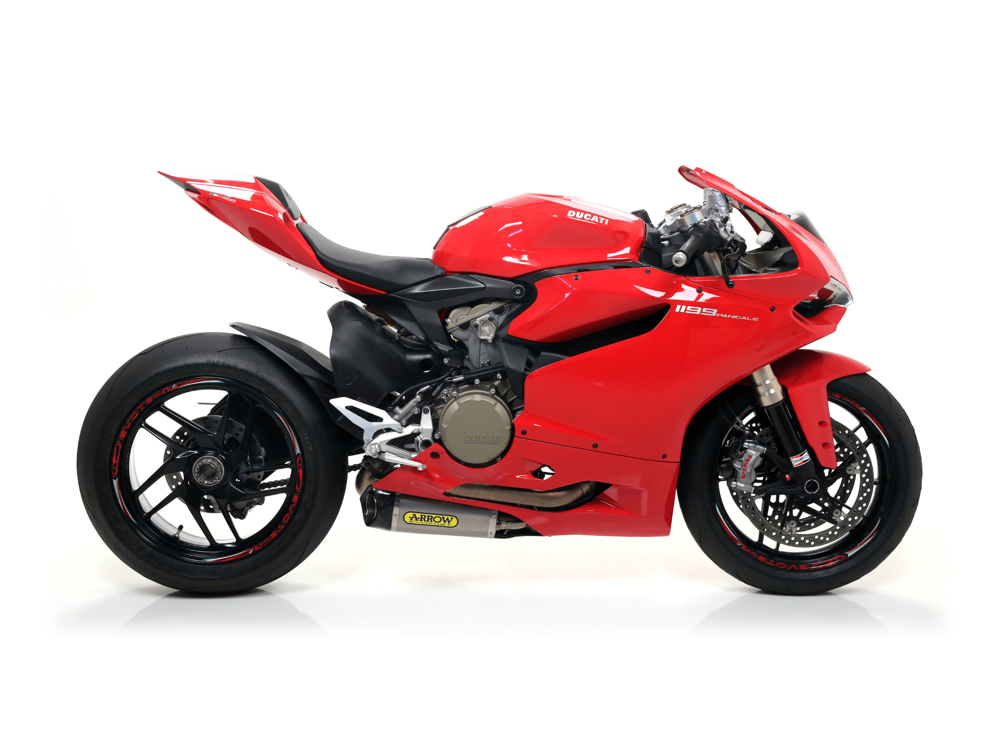 DUCATI 1199 PANIGALE ARROW Exhaust Titanium Works Silencers 2012-2015 - immagine 2