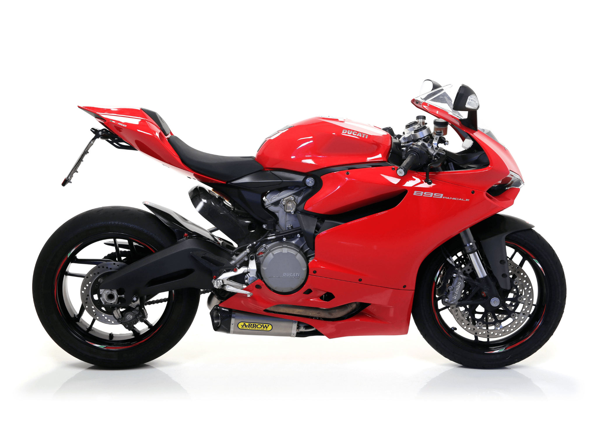 DUCATI 899 PANIGALE ARROW Exhaust Titanium Works Silencers 2014-2015 - immagine 2
