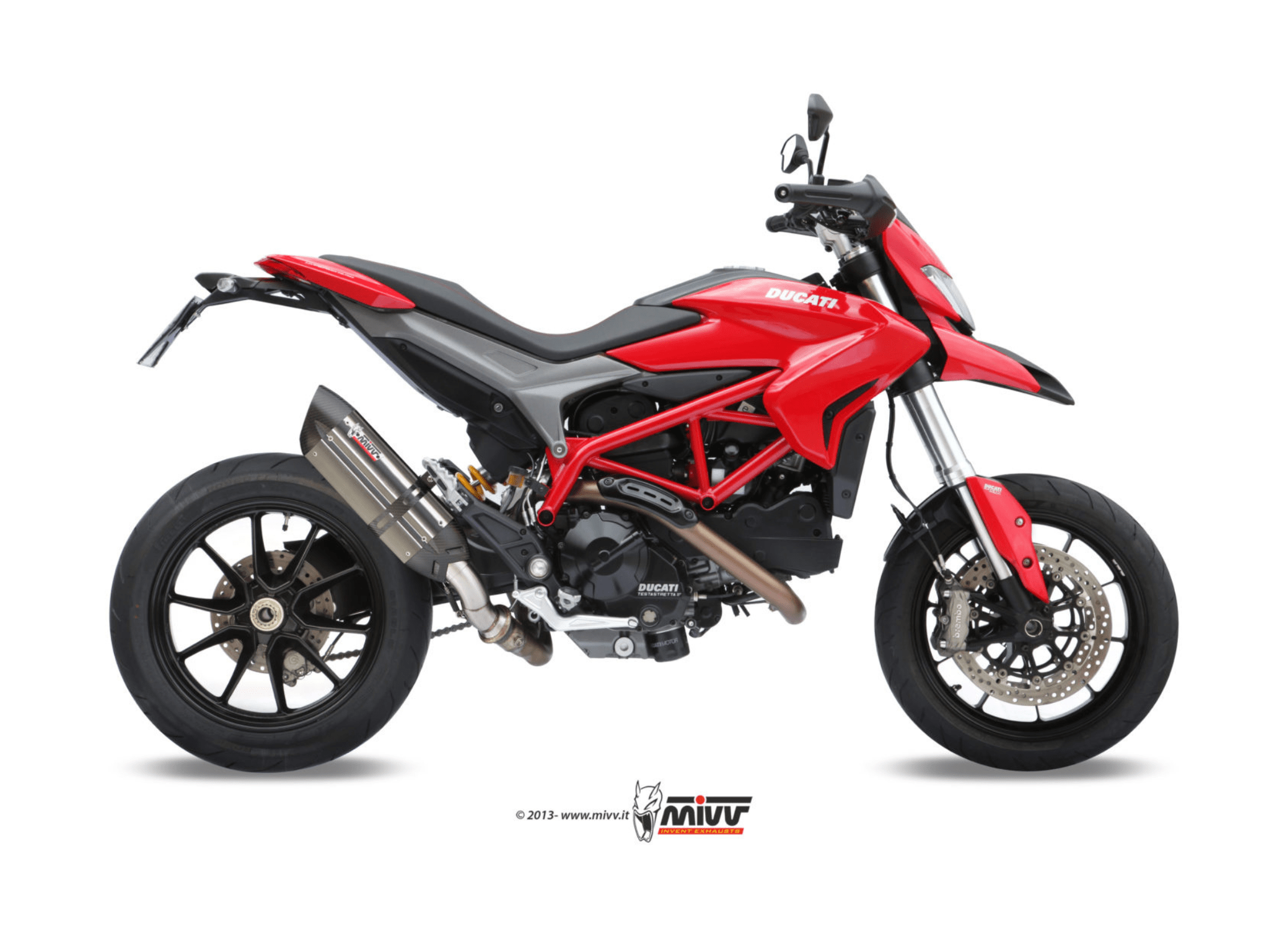 DUCATI HYPERMOTARD 821 MIVV Exhaust SUONO Slip-On Silencer 2013-2015 - immagine 2