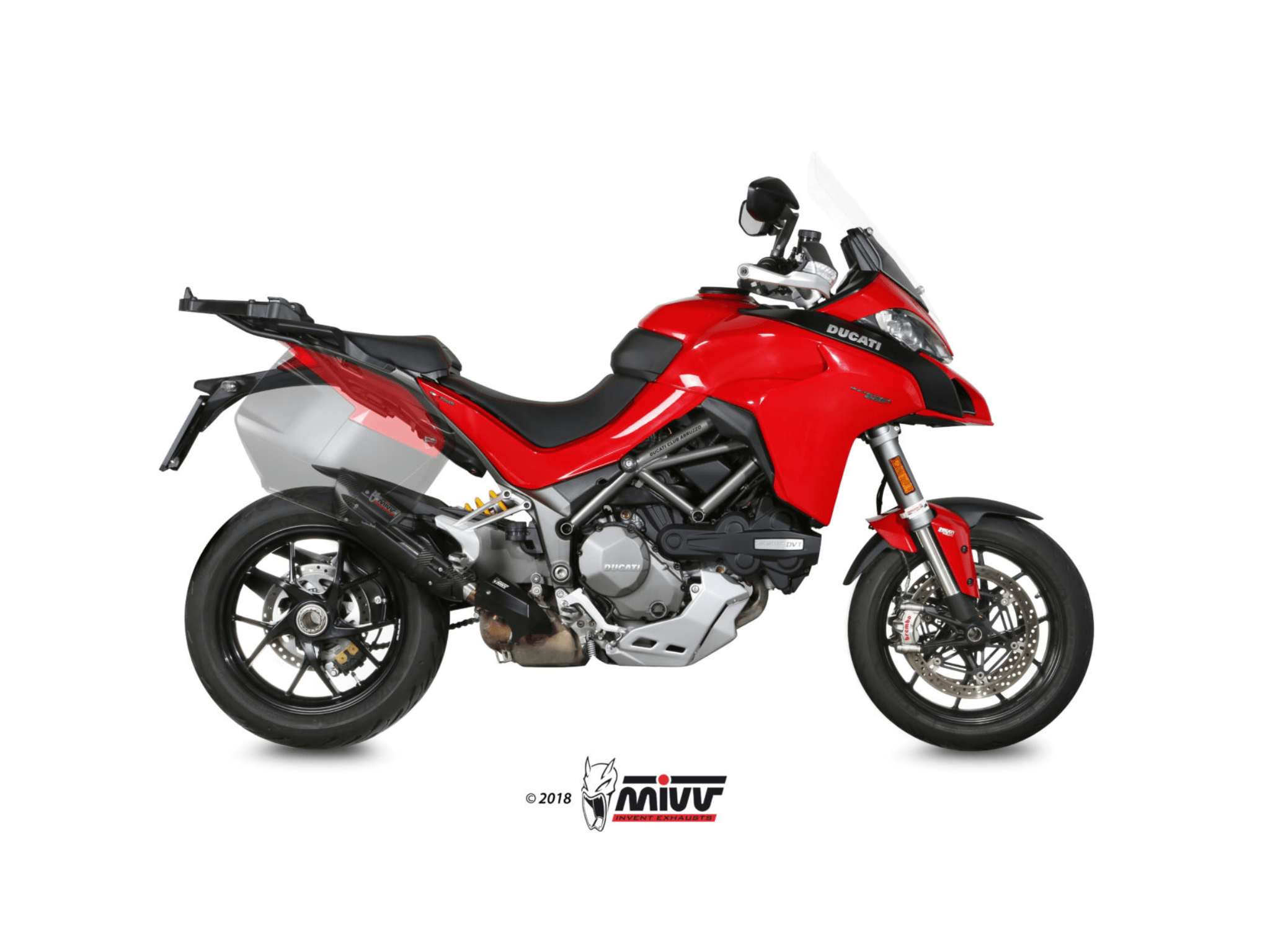 DUCATI MULTISTRADA 1200 MIVV Exhaust SUONO Black Slip-On Silencer 2015-2017 - Slika 2