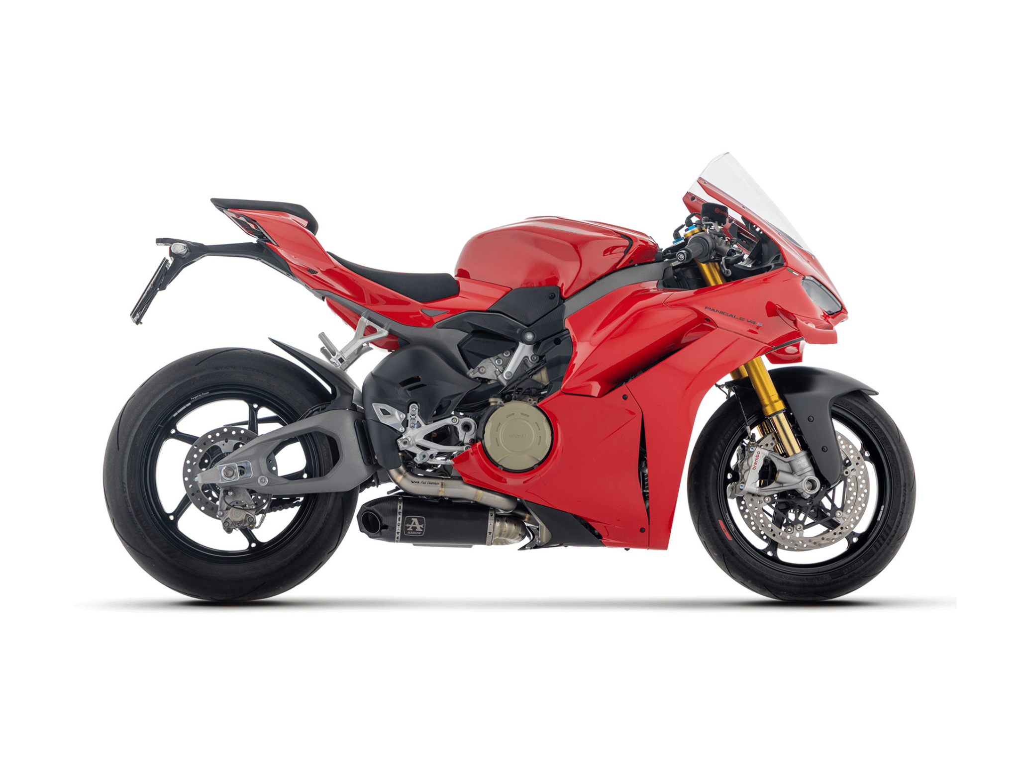 DUCATI PANIGALE V4 ARROW Exhaust Titanium "Dark" Works Silencer with Titanium Link pipes 2025-2026 - immagine 2