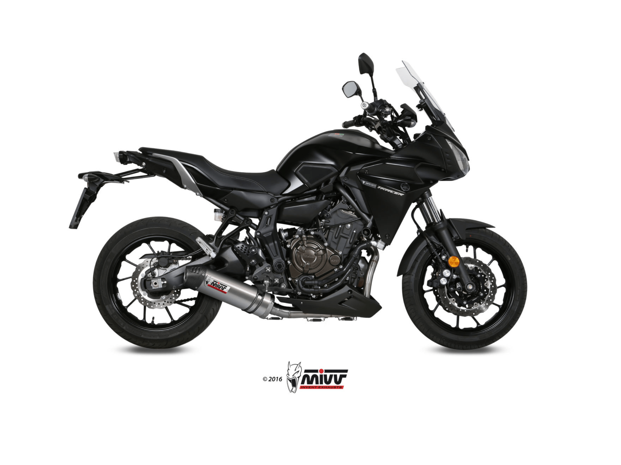 YAMAHA TRACER 7 MIVV Exhaust Complete System with OVAL Titanium Silencer 2021-2024 - Slika 2