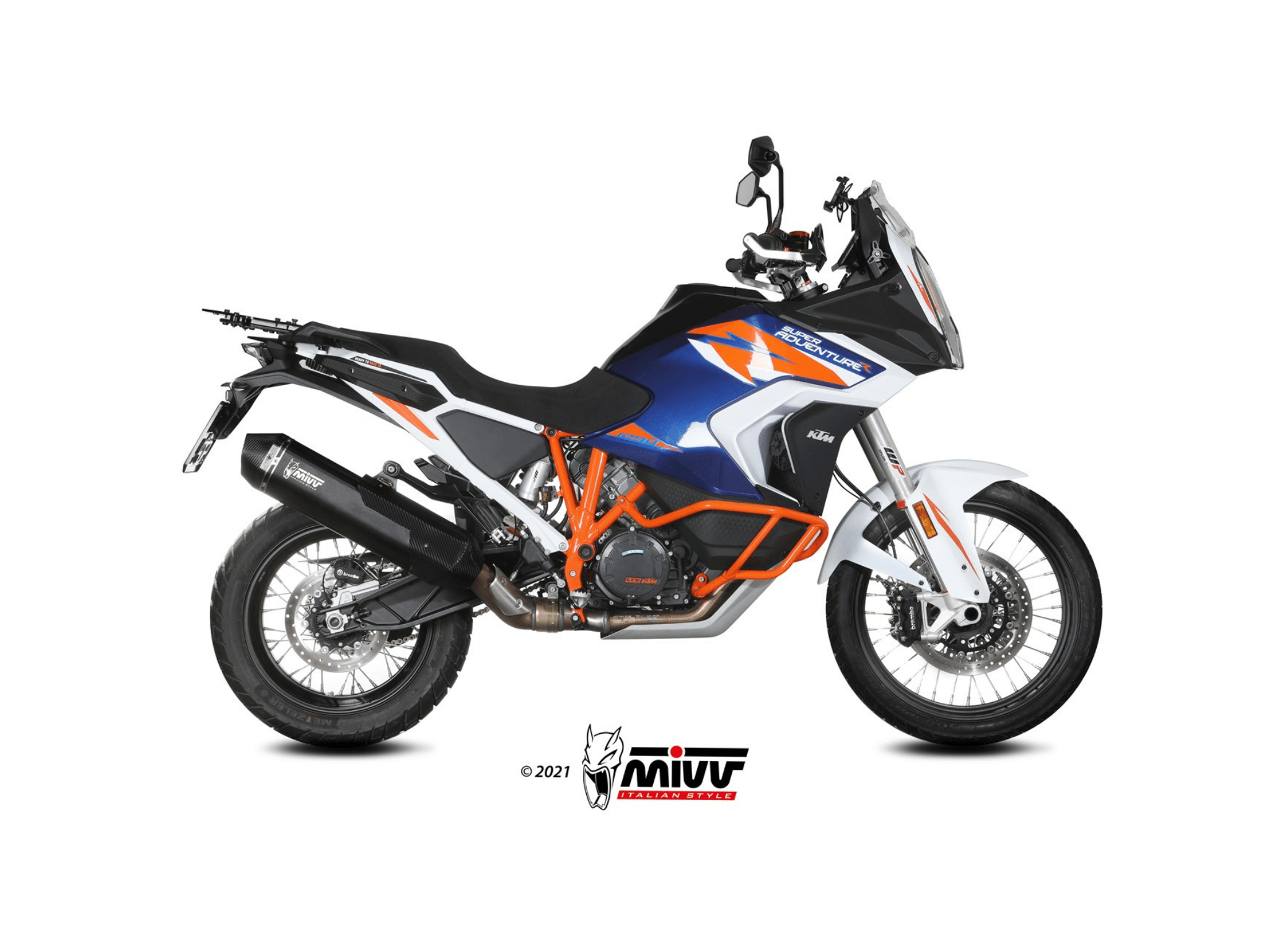 KTM 1290 SUPER ADVENTURE MIVV Exhaust SPEED EDGE Black Slip-On Silencer 2021-2024 - Image 2