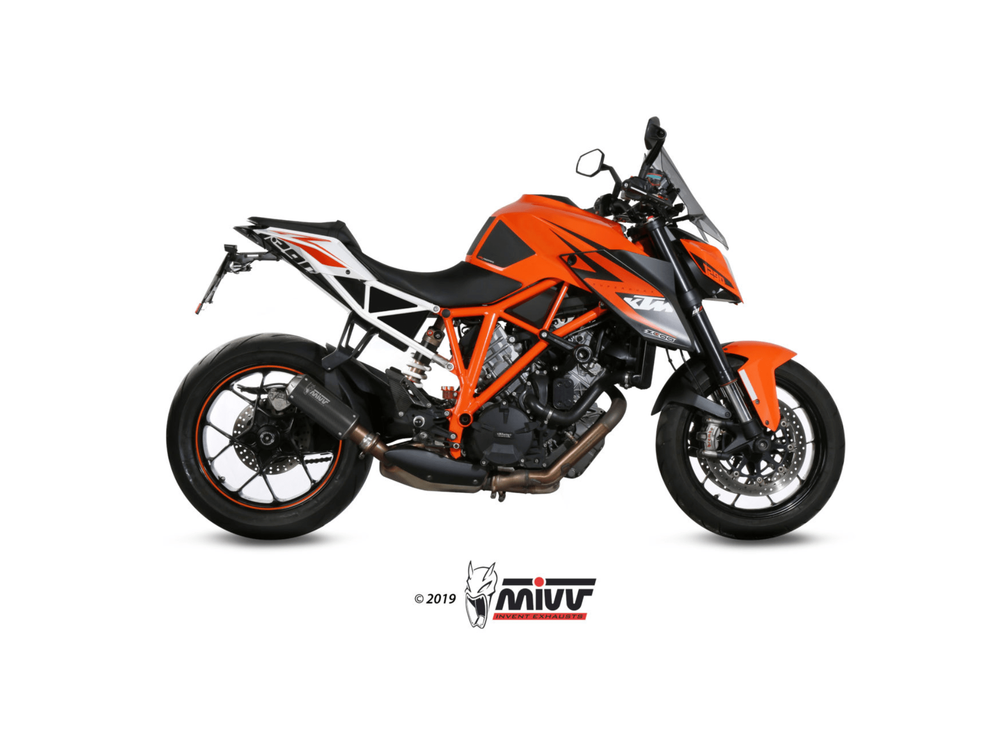 KTM 1290 SUPERDUKE MIVV Exhaust MK3 Carbon Slip-On Silencer 2014-2019 - Image 2