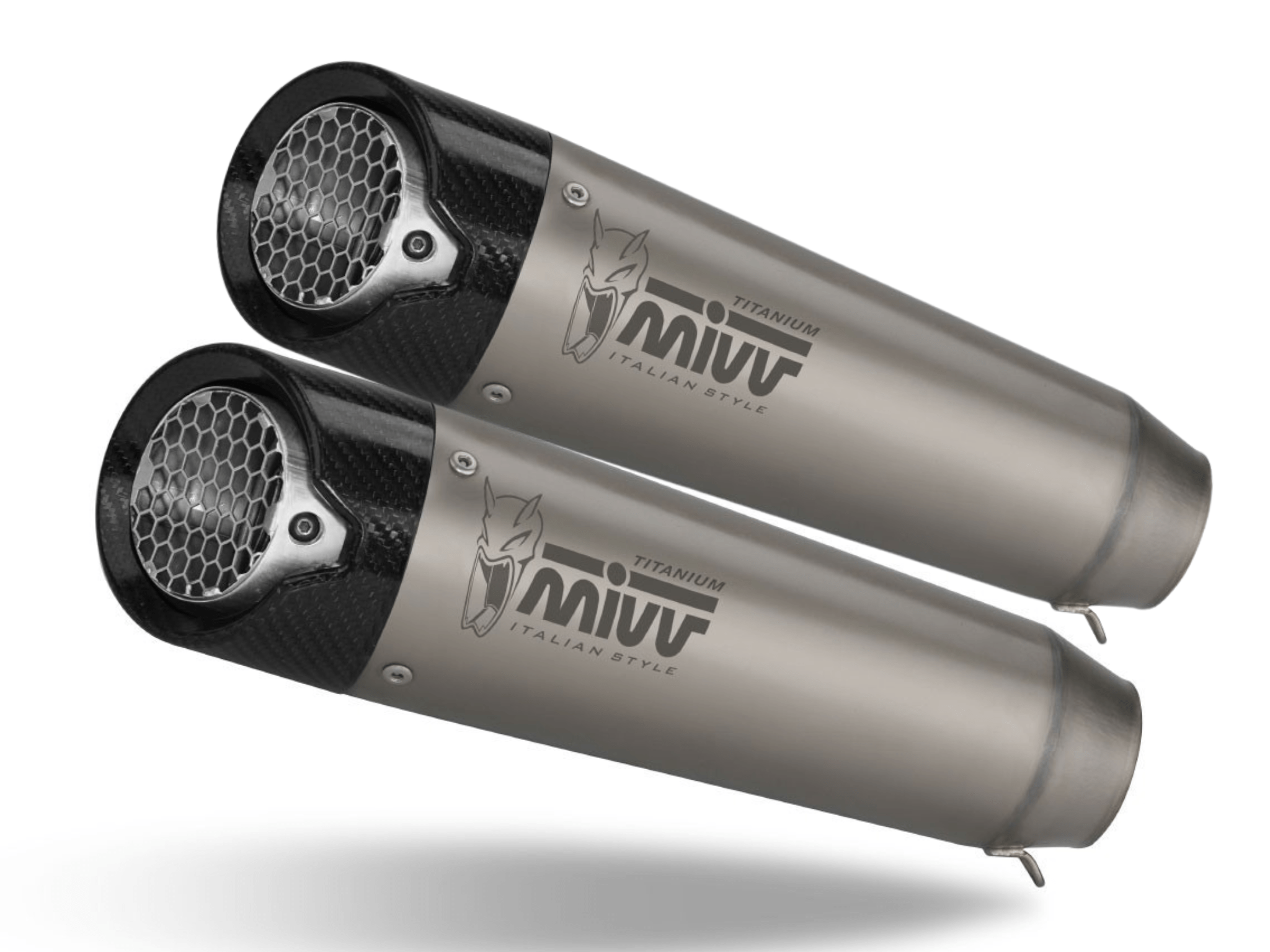 KTM 1290 SUPERDUKE R MIVV Exhaust X-M5 Titanium Slip-On Silencers 2020-2023