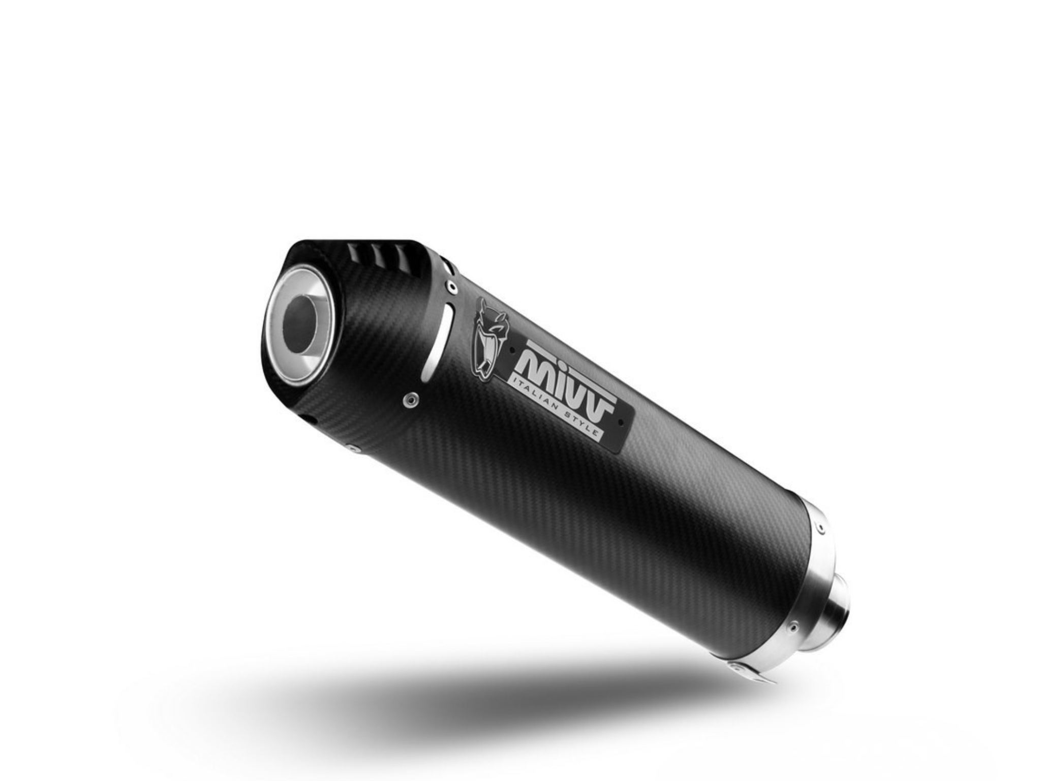 BENELLI LEONCINO 500 MIVV Exhaust OVAL Carbon Slip-On Silencer 2017-2024