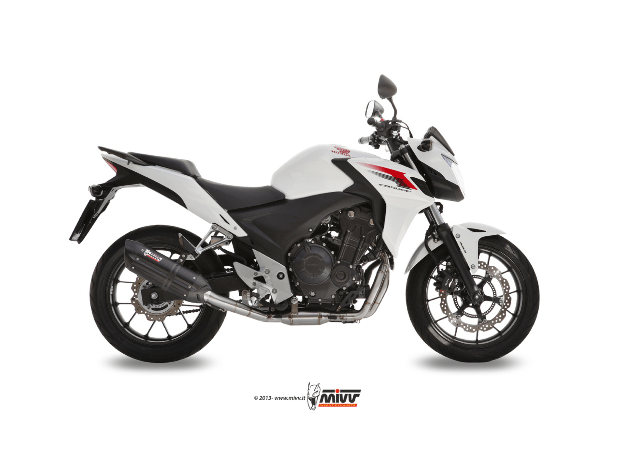 HONDA CB 500 X MIVV Exhaust SUONO Black Slip-On Silencer 2013-2015 - Slika 2