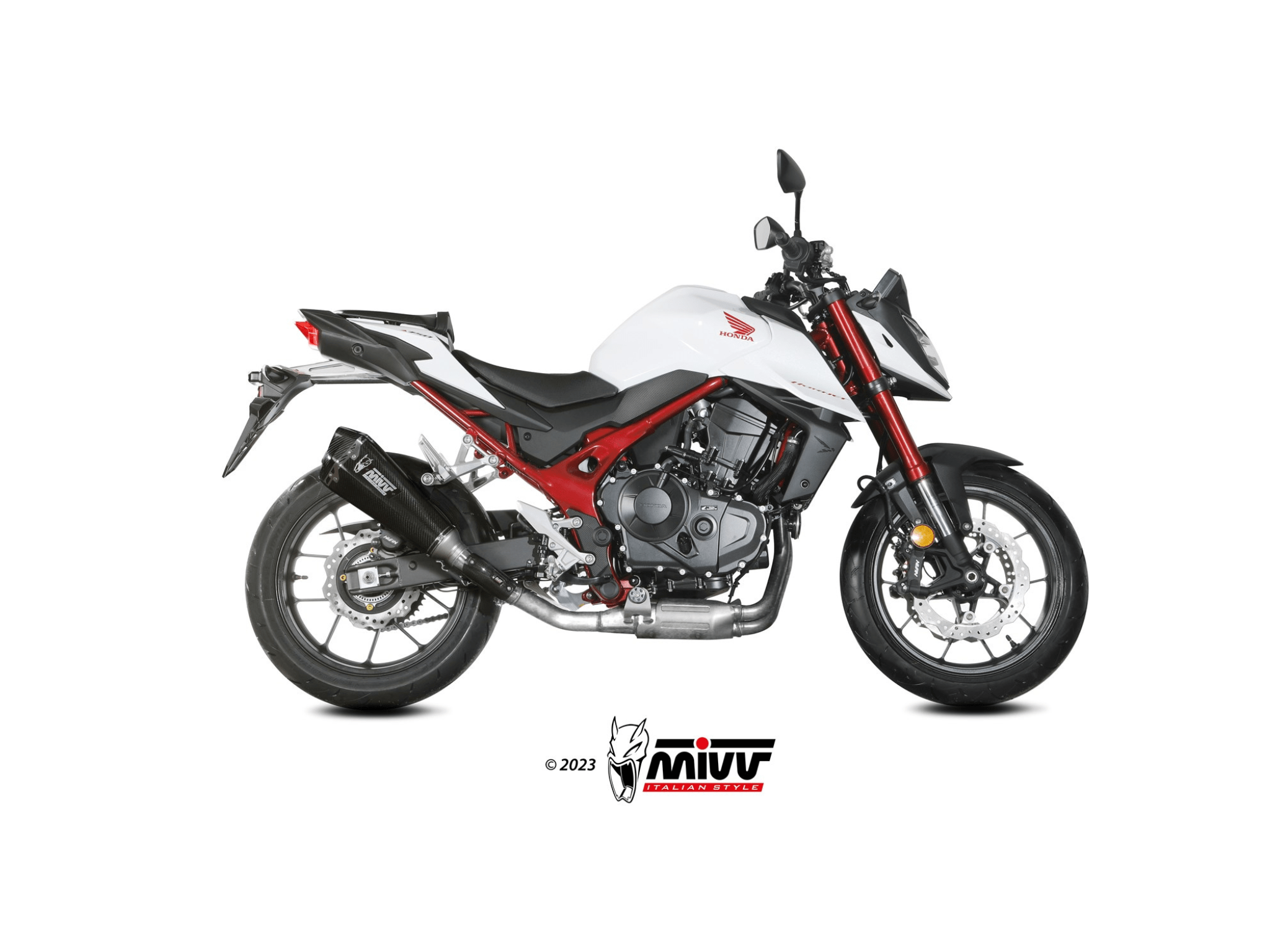 HONDA CB 750 HORNET MIVV Exhaust DELTA RACE Carbon Slip-On Silencer 2023-2024 - immagine 2