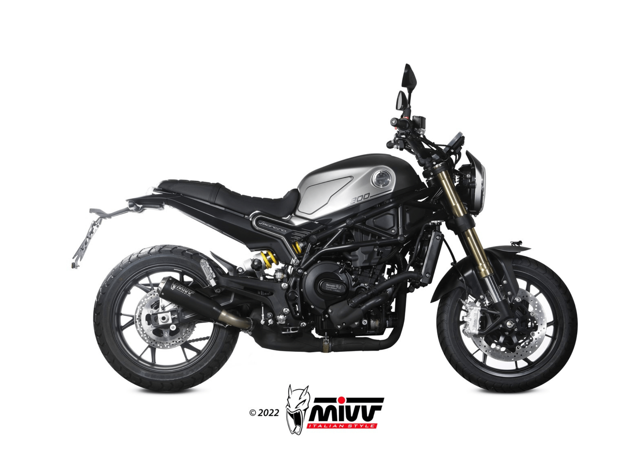 BENELLI LEONCINO 800 MIV Exhaust X-M1 Black Slip-On Silencer 2022-2024 - Slika 2