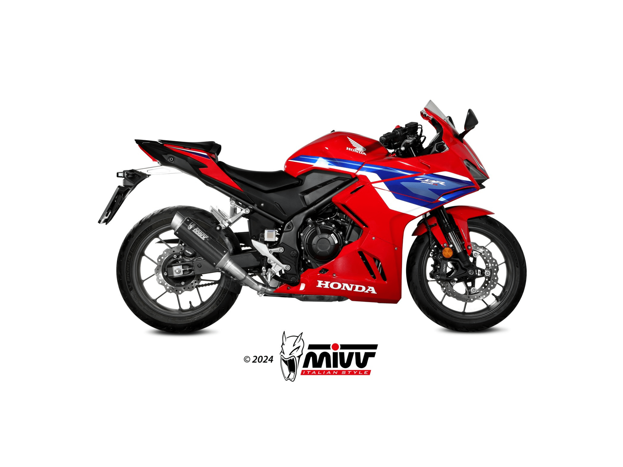 HONDA CBR 500 R MIVV Exhaust GP PRO Black Slip-On Silencer 2024-2026 - immagine 2