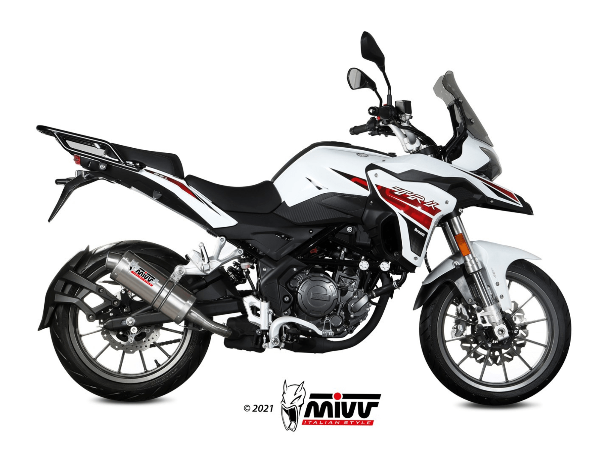 BENELLI TRK 251 MIVV Exhaust OVAL Slip-On Silencer 2019-2024 - Slika 2