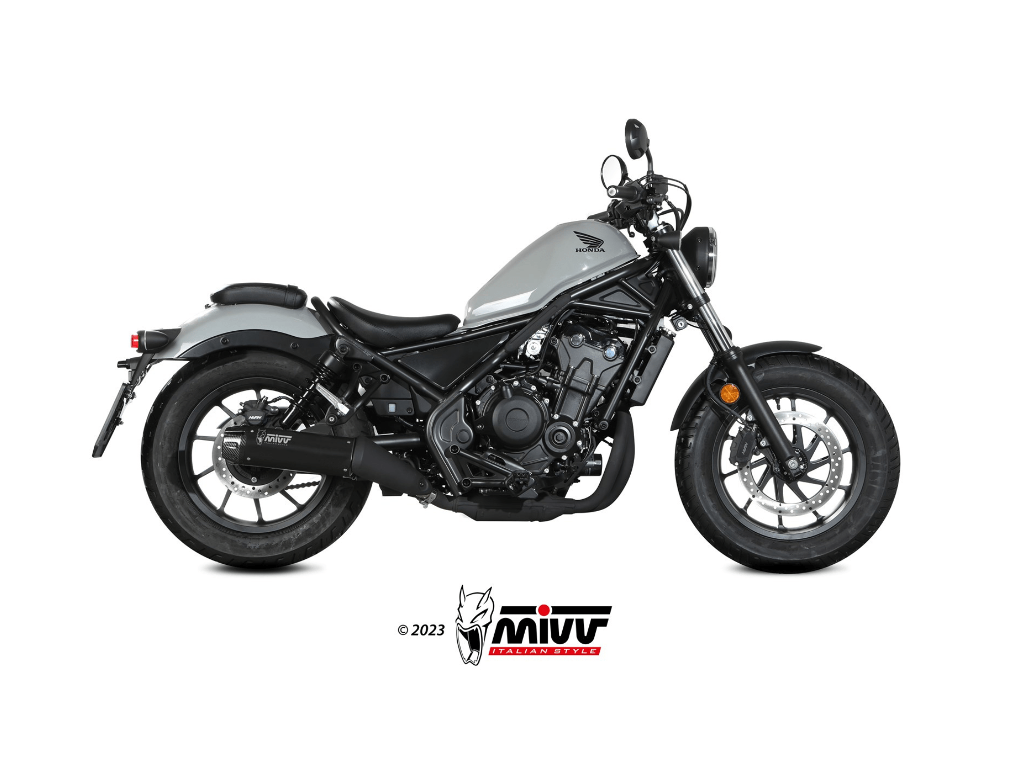 HONDA CMX 500 REBEL MIVV Exhaust HR-1 Slip-On Silencer 2022-2024 - Slika 2