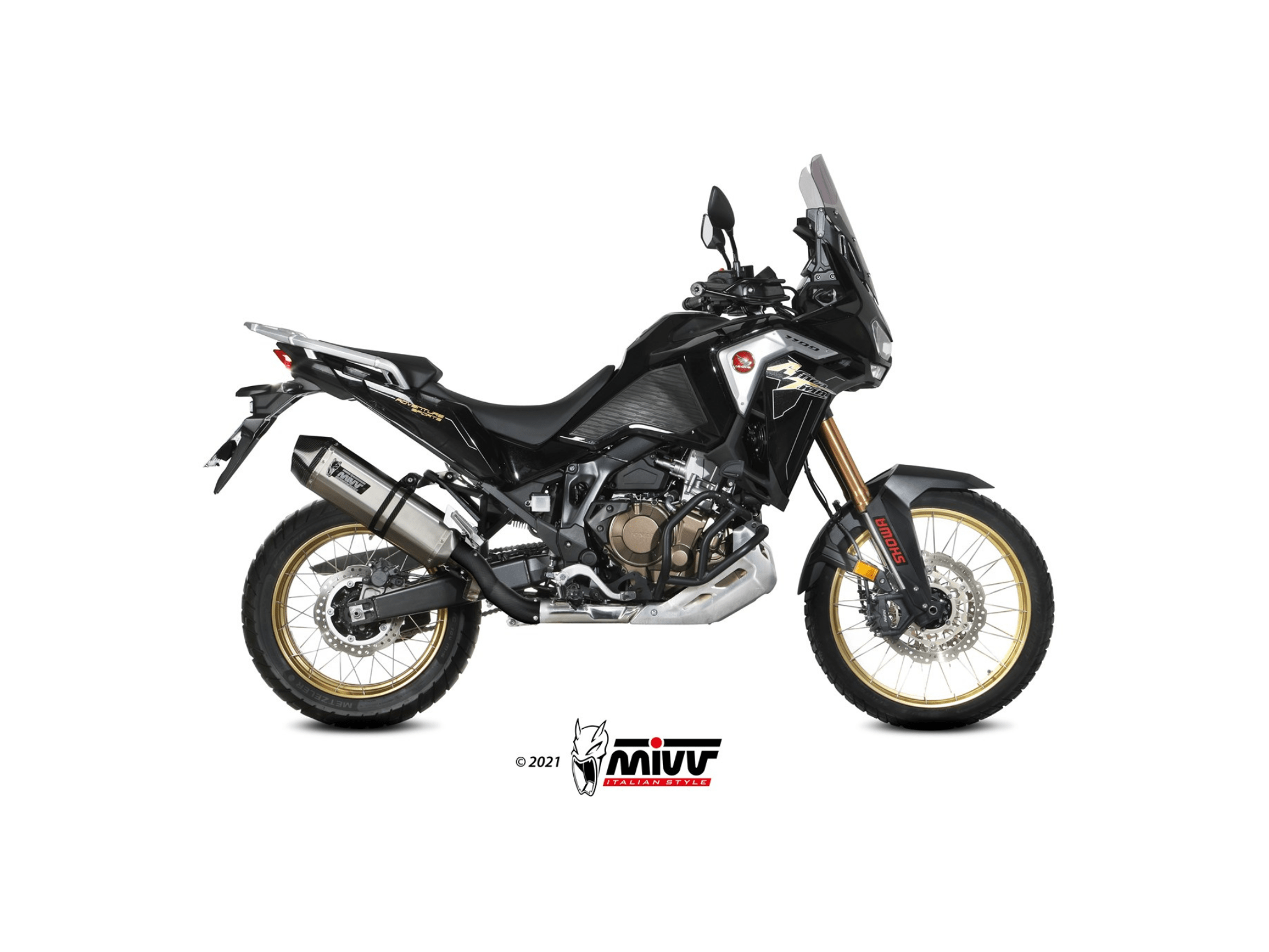 HONDA CRF 1100 L AFRICA TWIN MIVV Exhaust SPEED EDGE Slip-On Silencer 2020-2023 - Slika 2