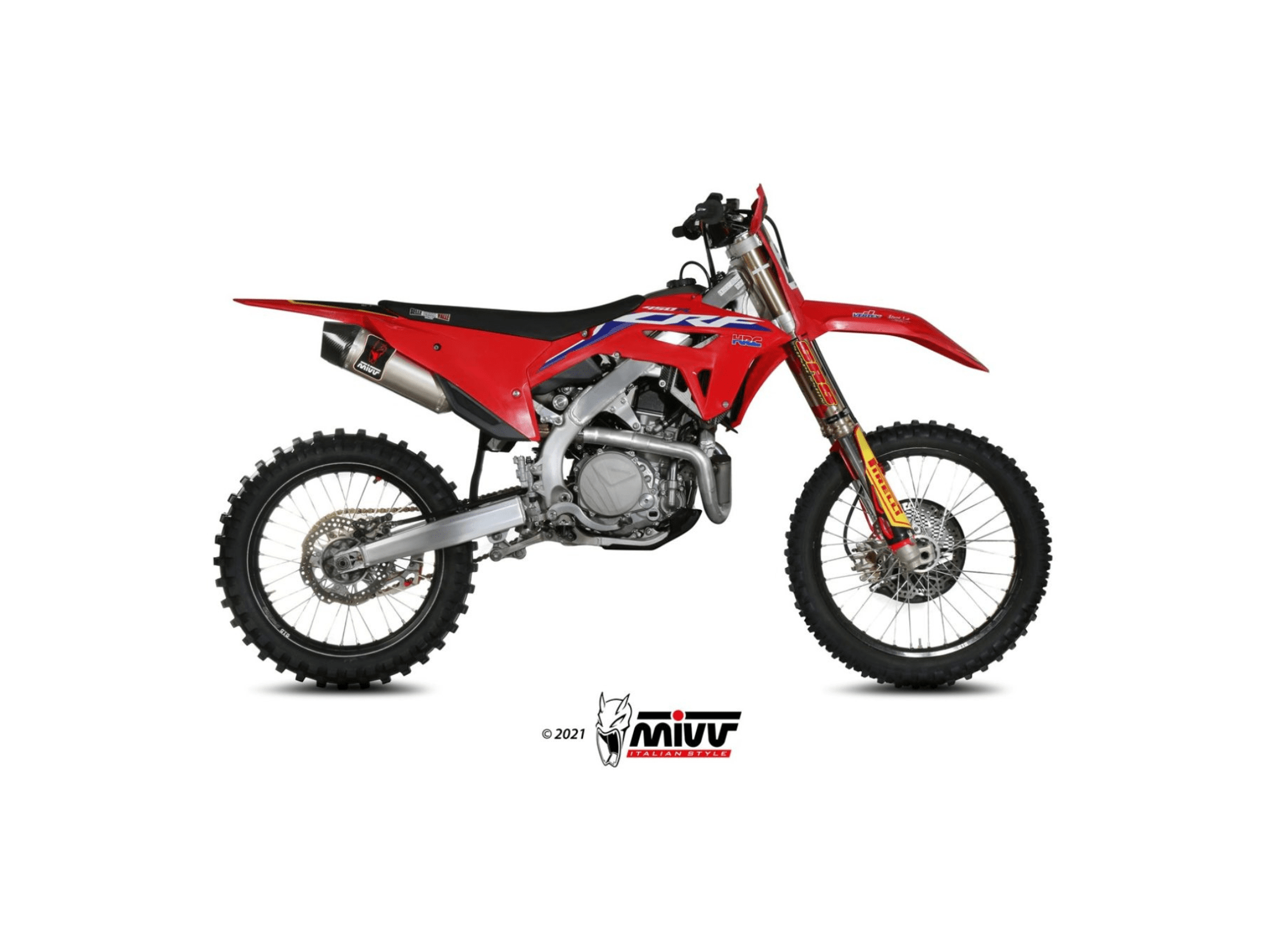 HONDA CRF 450 R MIVV Exhaust STR-1 Slip-On Silencer 2021-2024 - Slika 2
