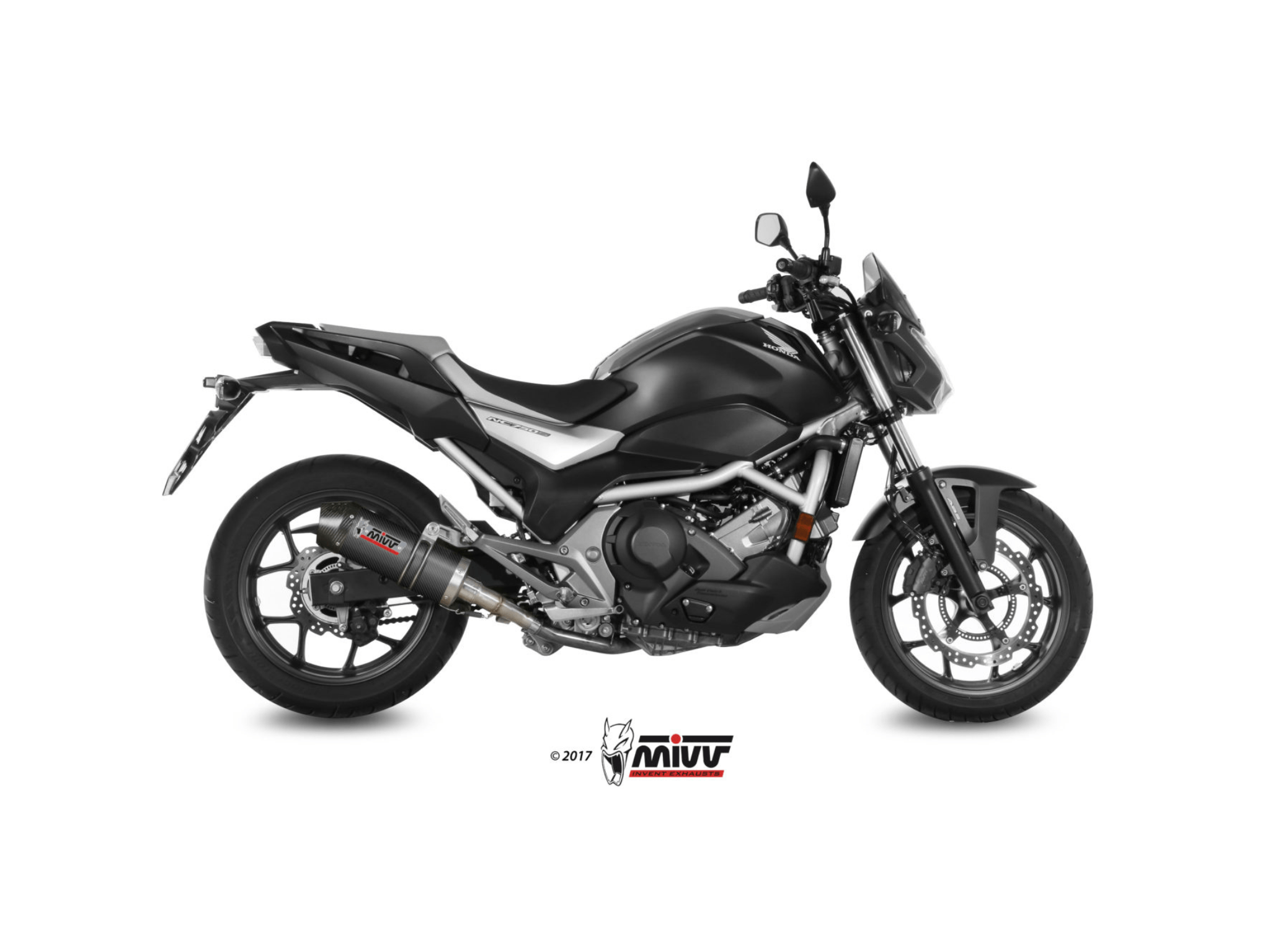 HONDA NC 750 X MIVV Exhaust OVAL Carbon Slip-On Silencer 2016-2022 - Slika 2