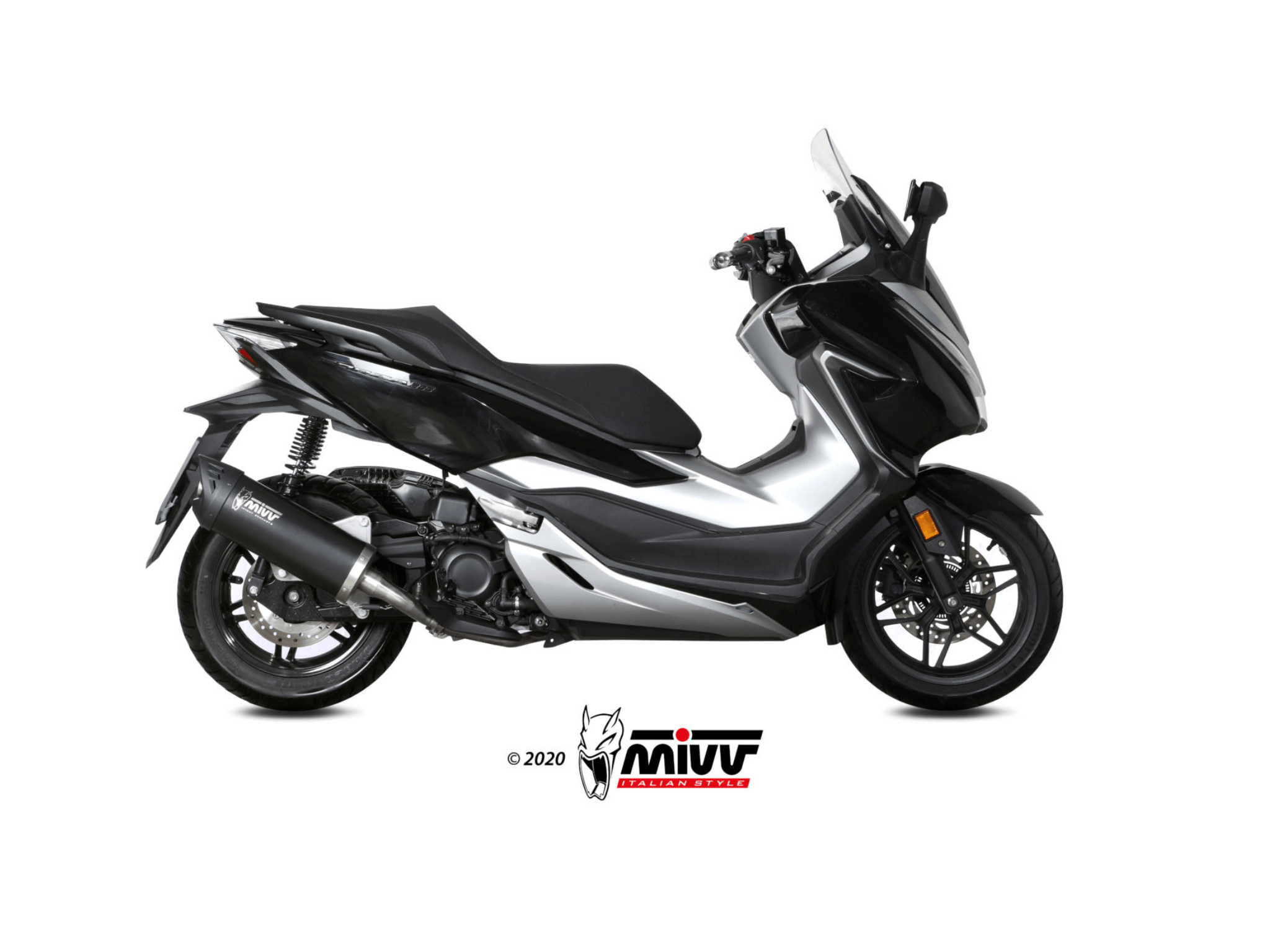 HONDA FORZA 300 MIVV Exhaust MOVER Slip-On Silencer 2018-2020 - immagine 2