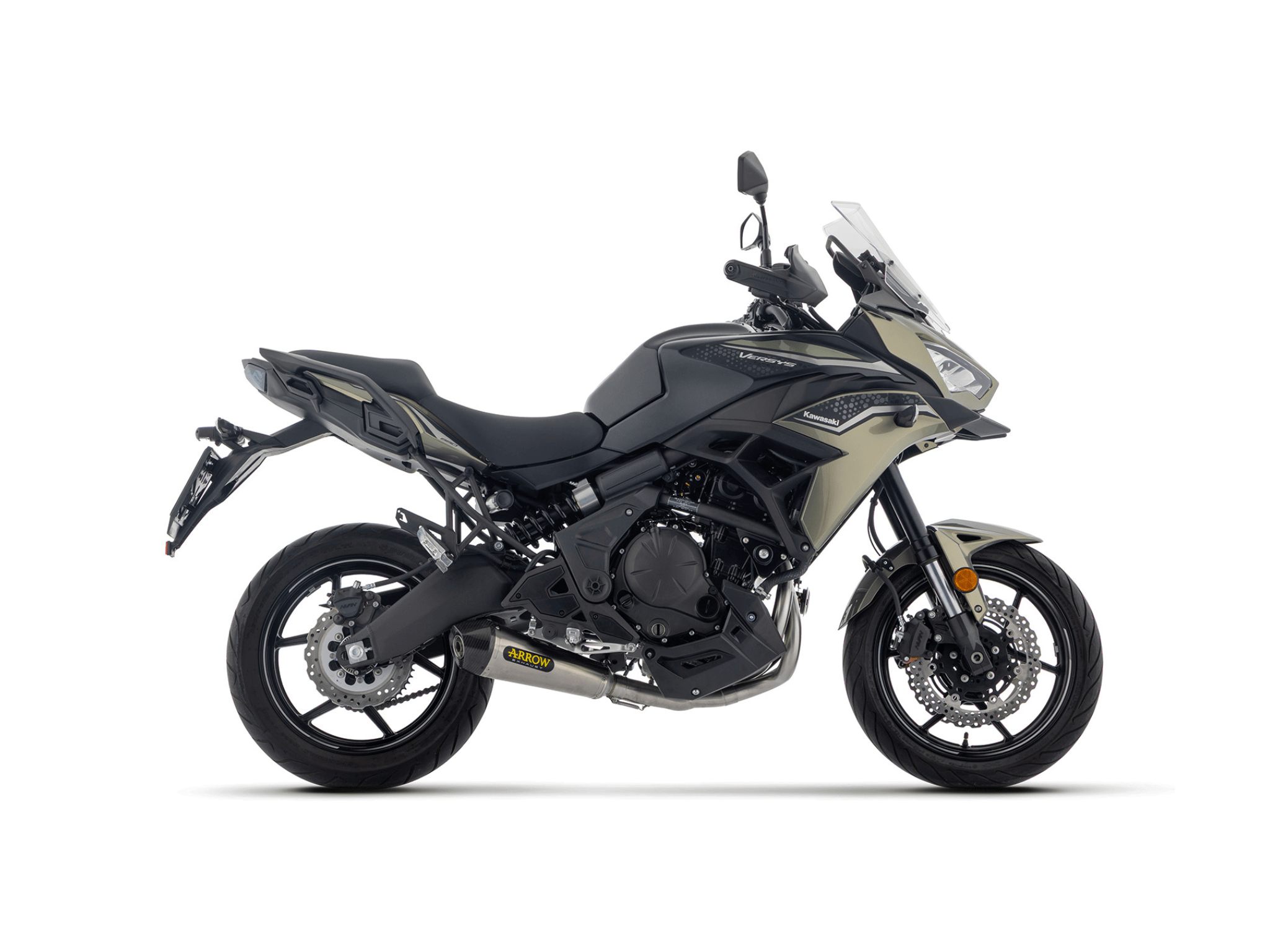 KAWASAKI VERSYS 650 ARROW Exhaust Full System Racing with X-Kone "Dark" Silencer 2025-2026 - immagine 2