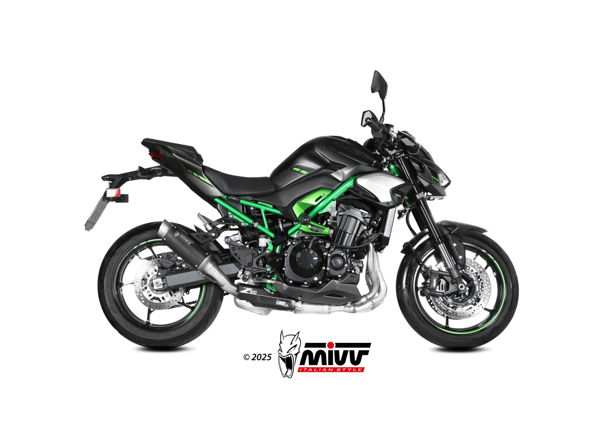 KAWASAKI Z 900 MIVV Exhaust GP PRO Black Slip-On Silencer 2025-2026 - immagine 2