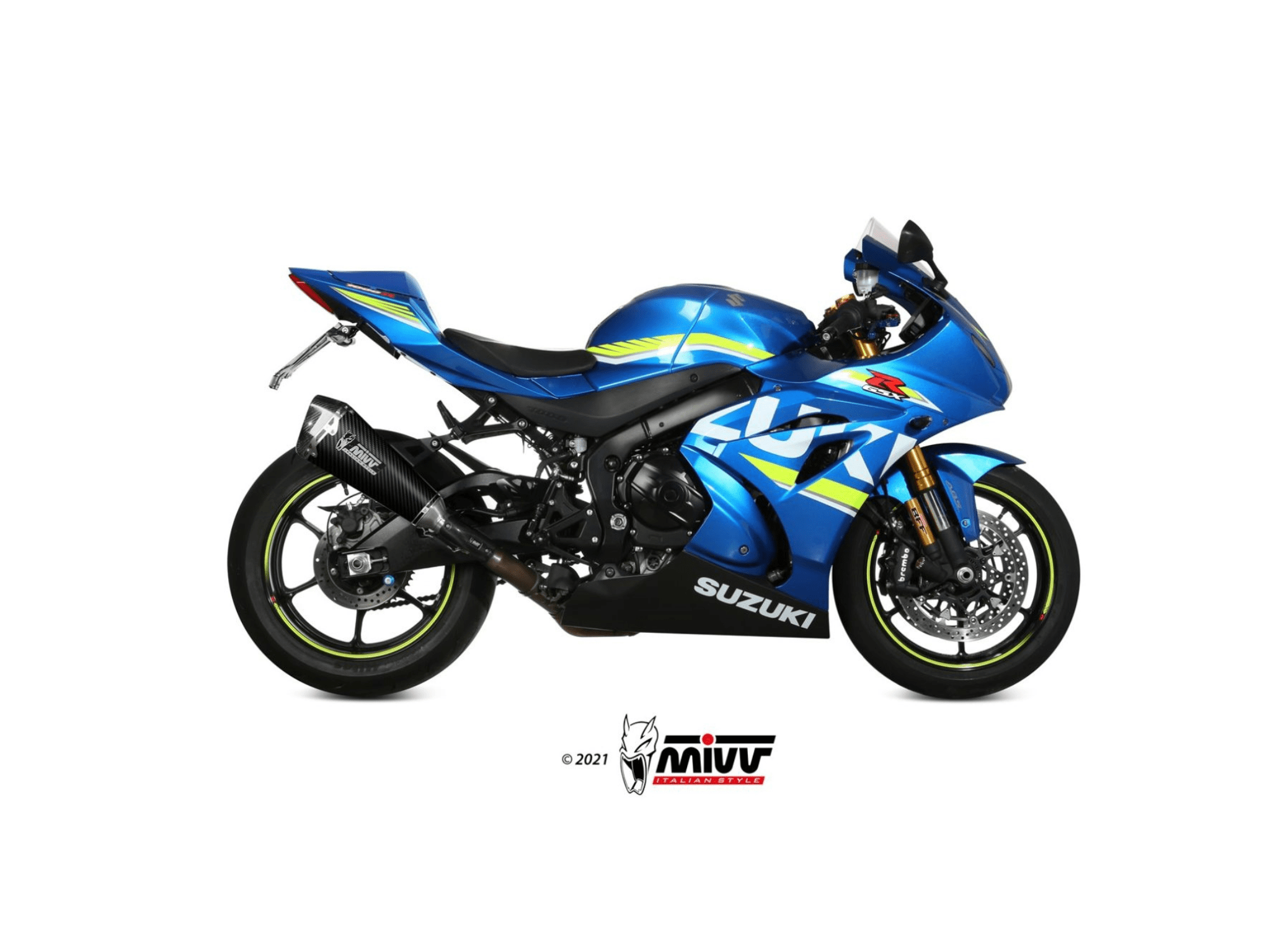 SUZUKI GSX-R 1000 MIVV Exhaust DELTA RACE Carbon Slip-On Silencer 2017-2020 - Image 2