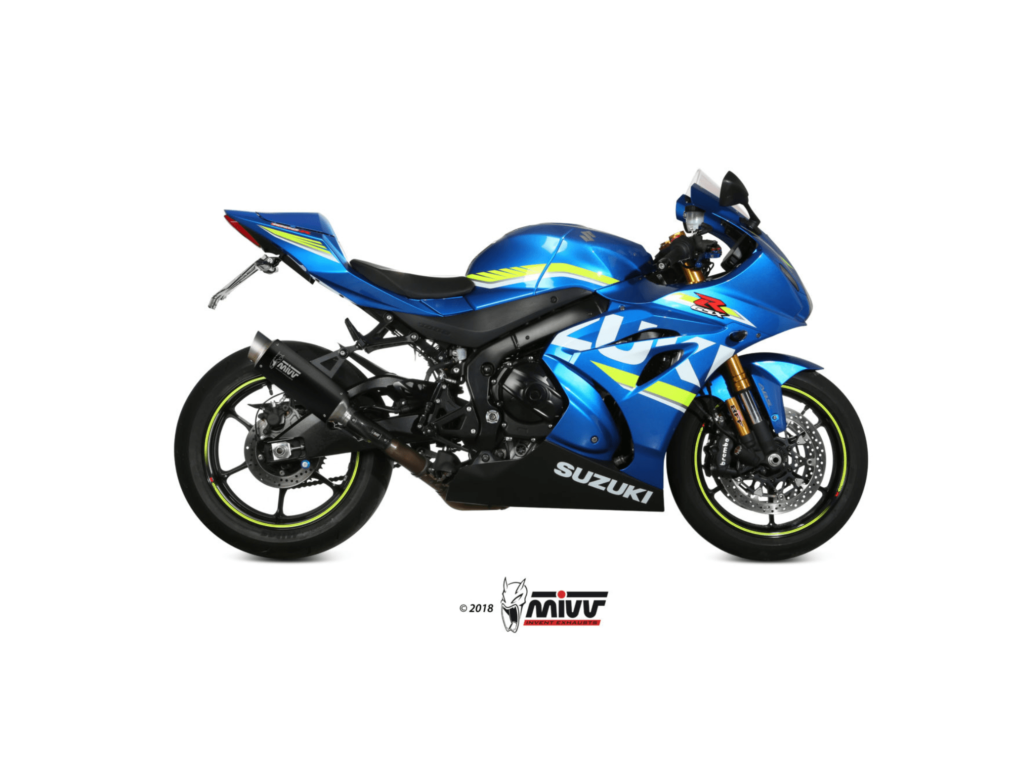 SUZUKI GSX-R 1000 MIVV Exhaust GP PRO Black Slip-On Silencer 2017-2020 - Image 2