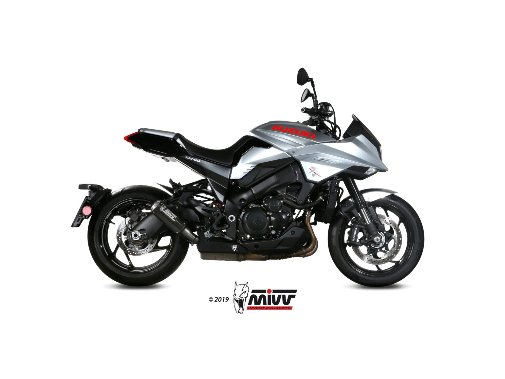 SUZUKI KATANA MIVV Exhaust MK3 Carbon Slip-On Silencer 2019-2024 - Slika 2
