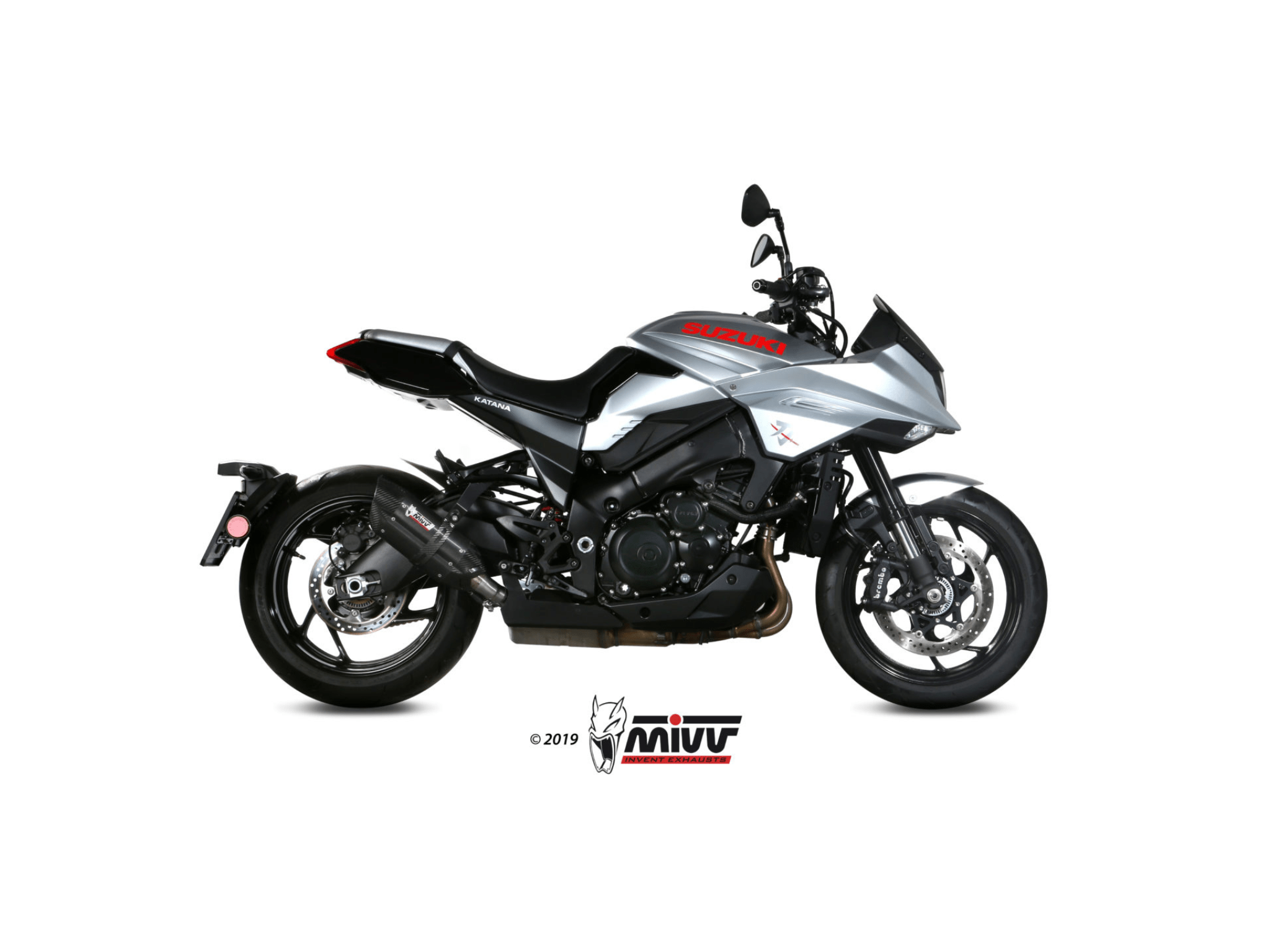 SUZUKI KATANA MIVV Exhaust SUONO Black Slip-On Silencer 2019-2024 - Slika 2