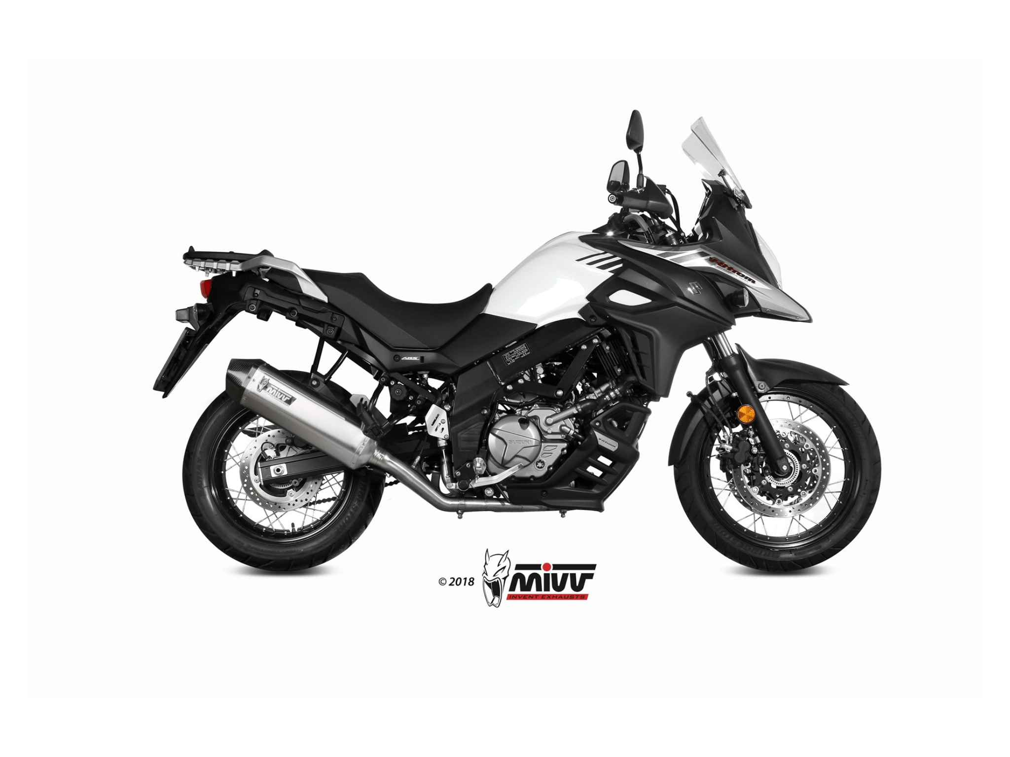 SUZUKI V-STROM 650 MIVV Exhaust Complete System with SPEED EDGE Silencer 2017-2024 - Image 2