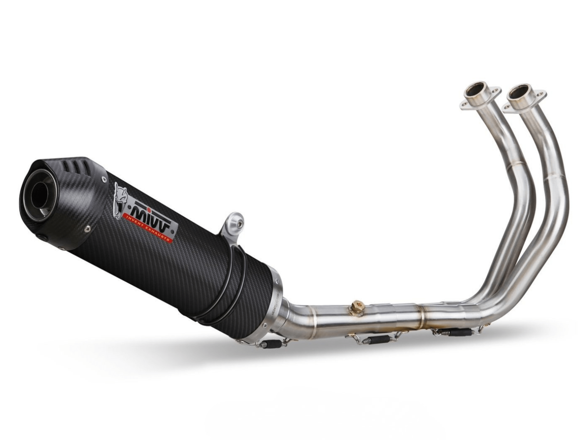YAMAHA MT-07 MIVV Exhaust Complete System with OVAL Carbon Silencer 2021-2024