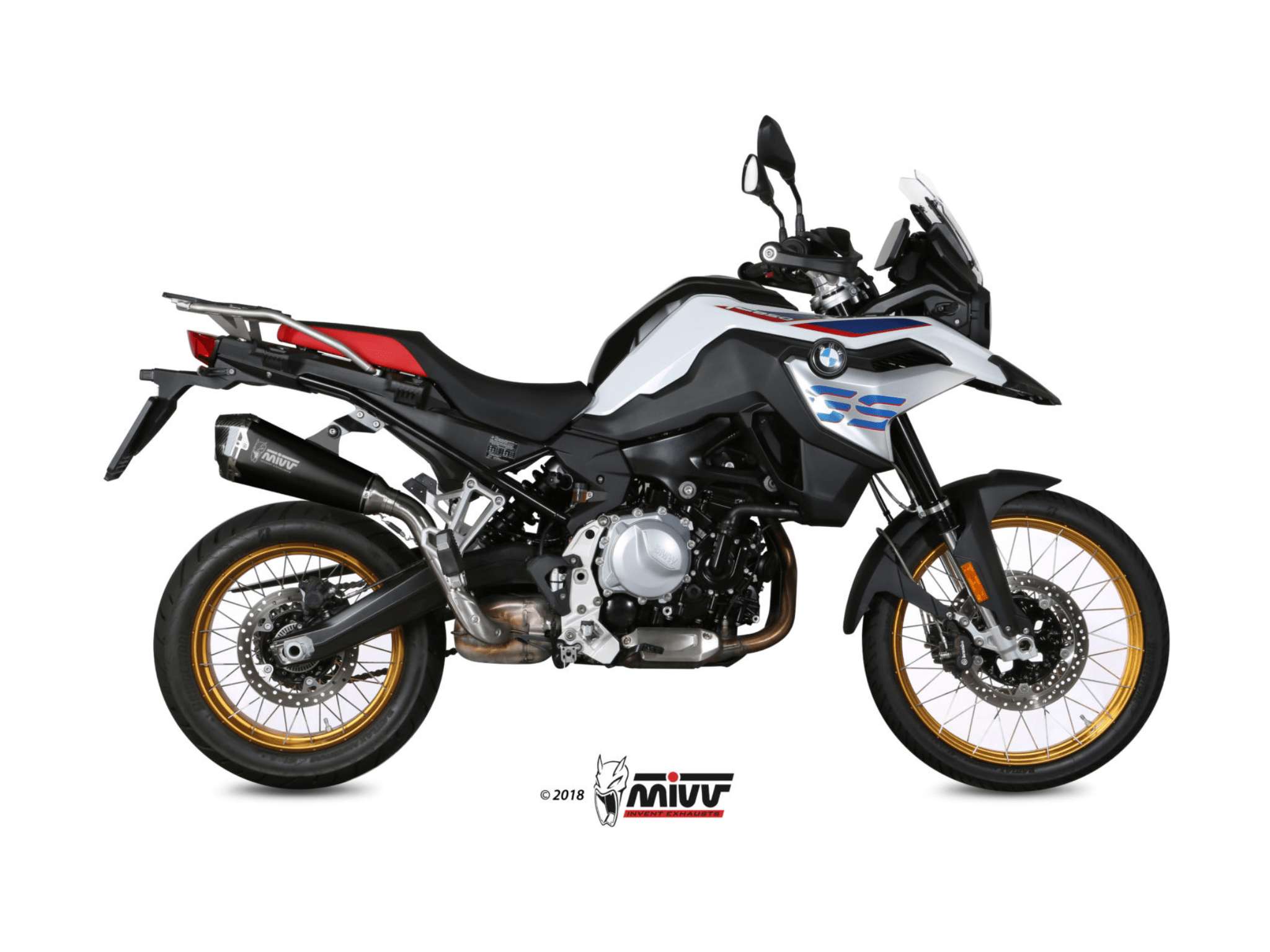 BMW F 850 GS MIVV Exhaust DELTA RACE Black Slip-On Silencer 2018-2024 - Slika 2