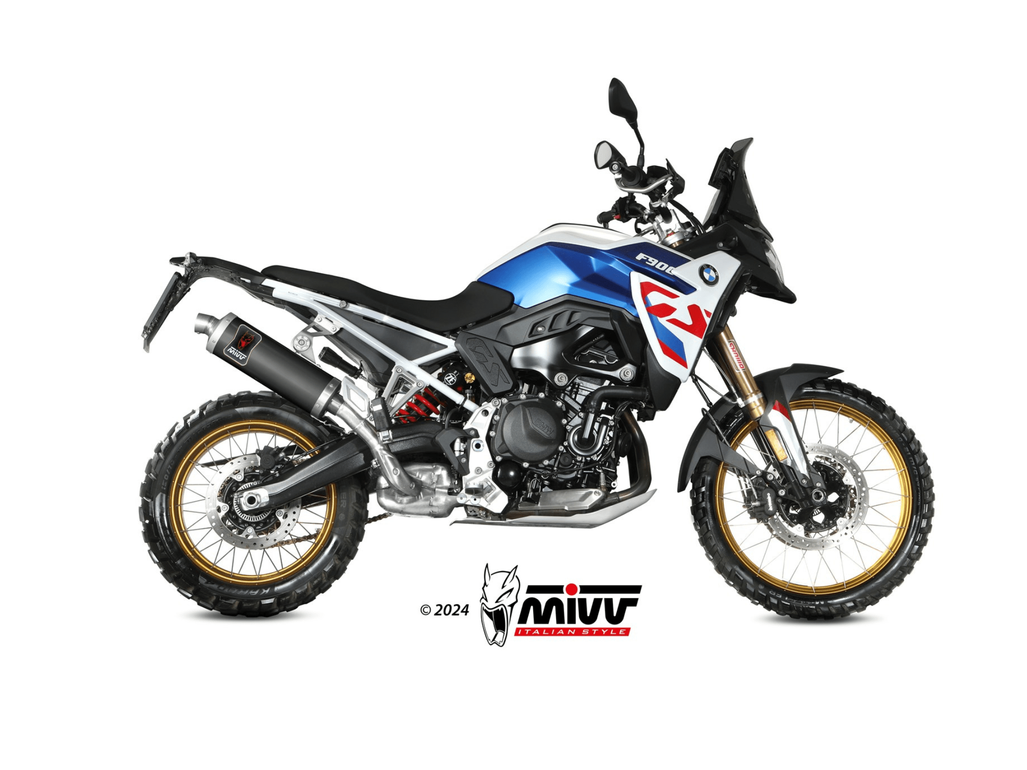 BMW F 900 GS MIVV Exhaust DAKAR Black Slip-On Silencer 2024-2026 - Slika 2