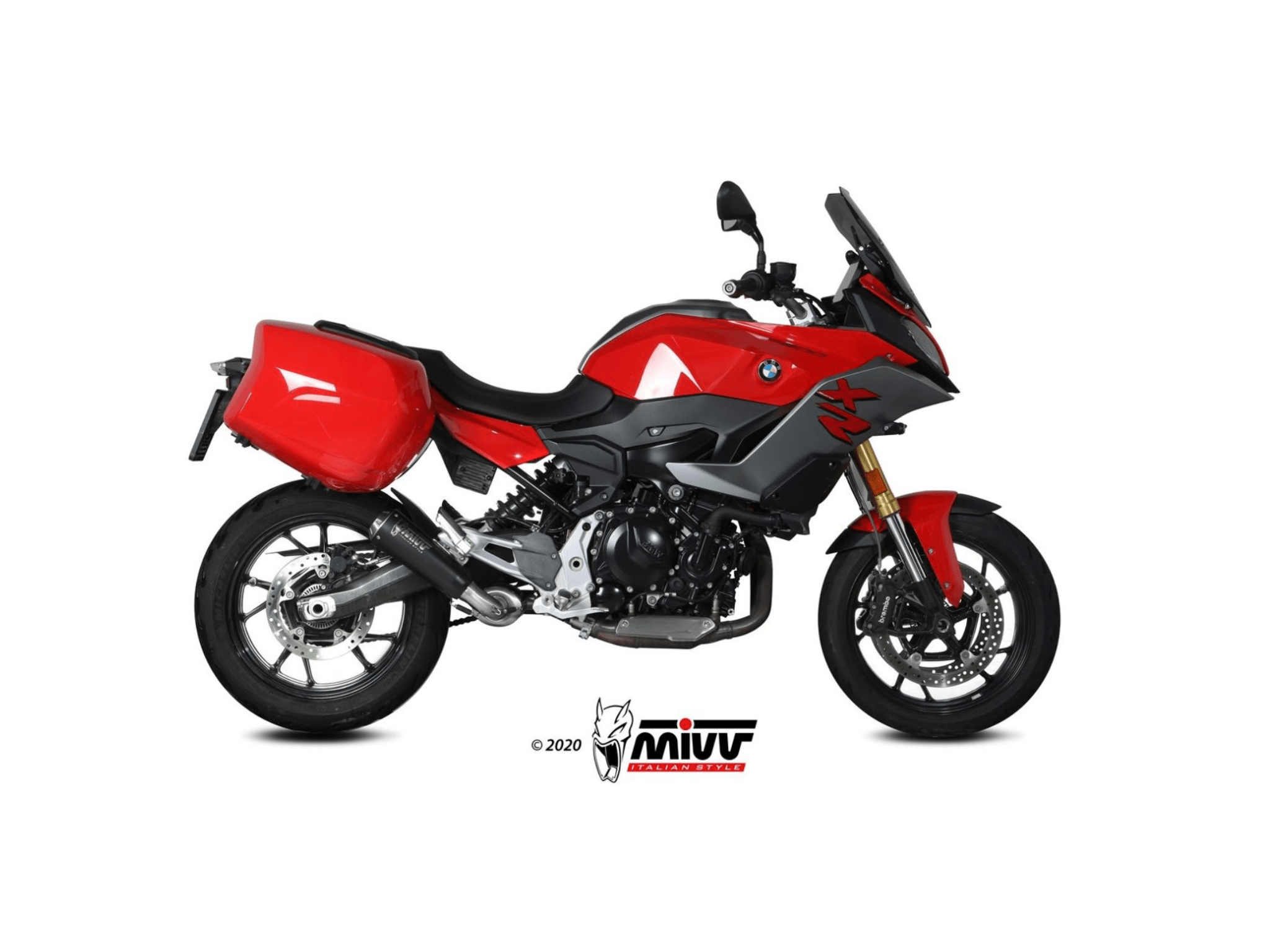 BMW F 900 XR MIVV Exhaust X-M1 Black Slip-On Silencer 2020-2026 - Image 2