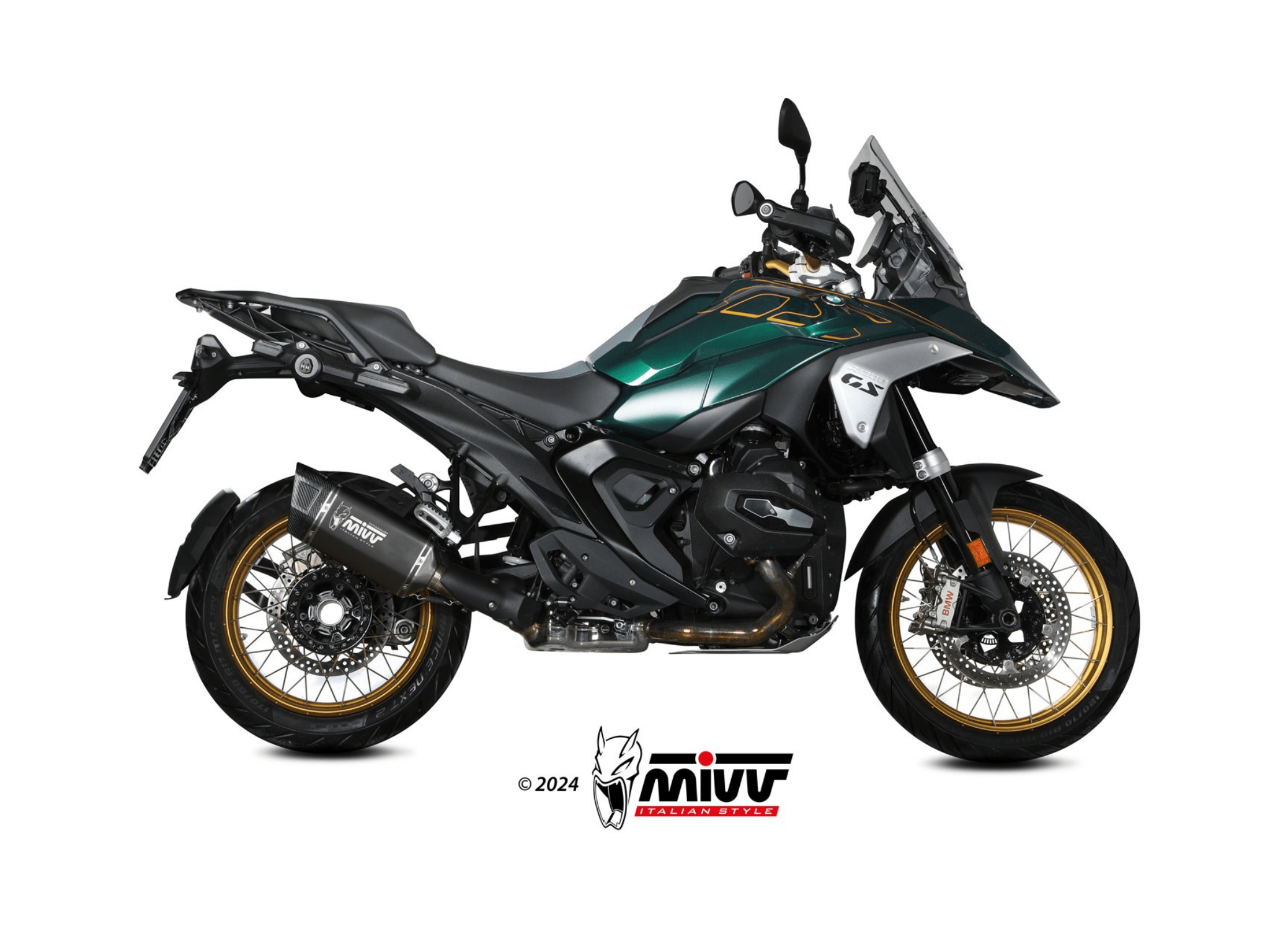 BMW R 1300 GS MIVV Exhaust SR-1 Black Titanium Slip-On Silencer 2024-2026 - Image 2