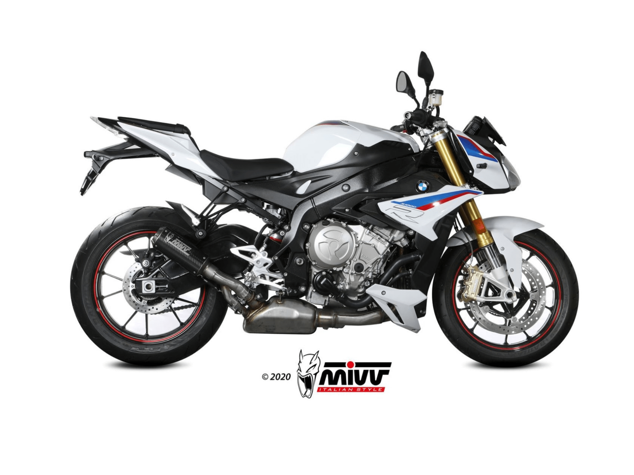 BMW S 1000 R MIVV Exhaust MK3 Carbon Slip-On Silencer 2017-2020 - Image 2