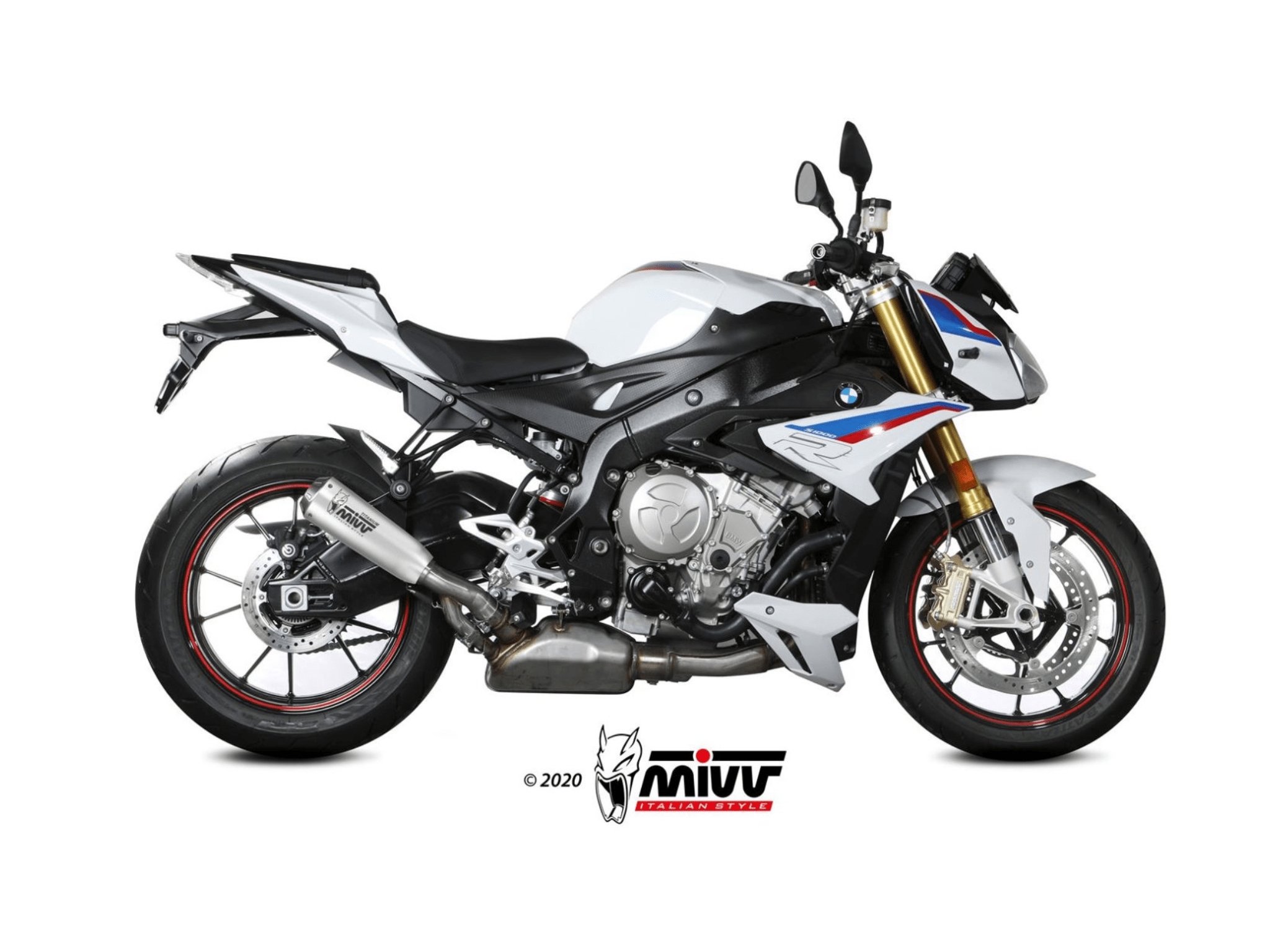 BMW S 1000 R MIVV Exhaust X-M1 Titanium Slip-On Silencer 2017-2020 - Image 2