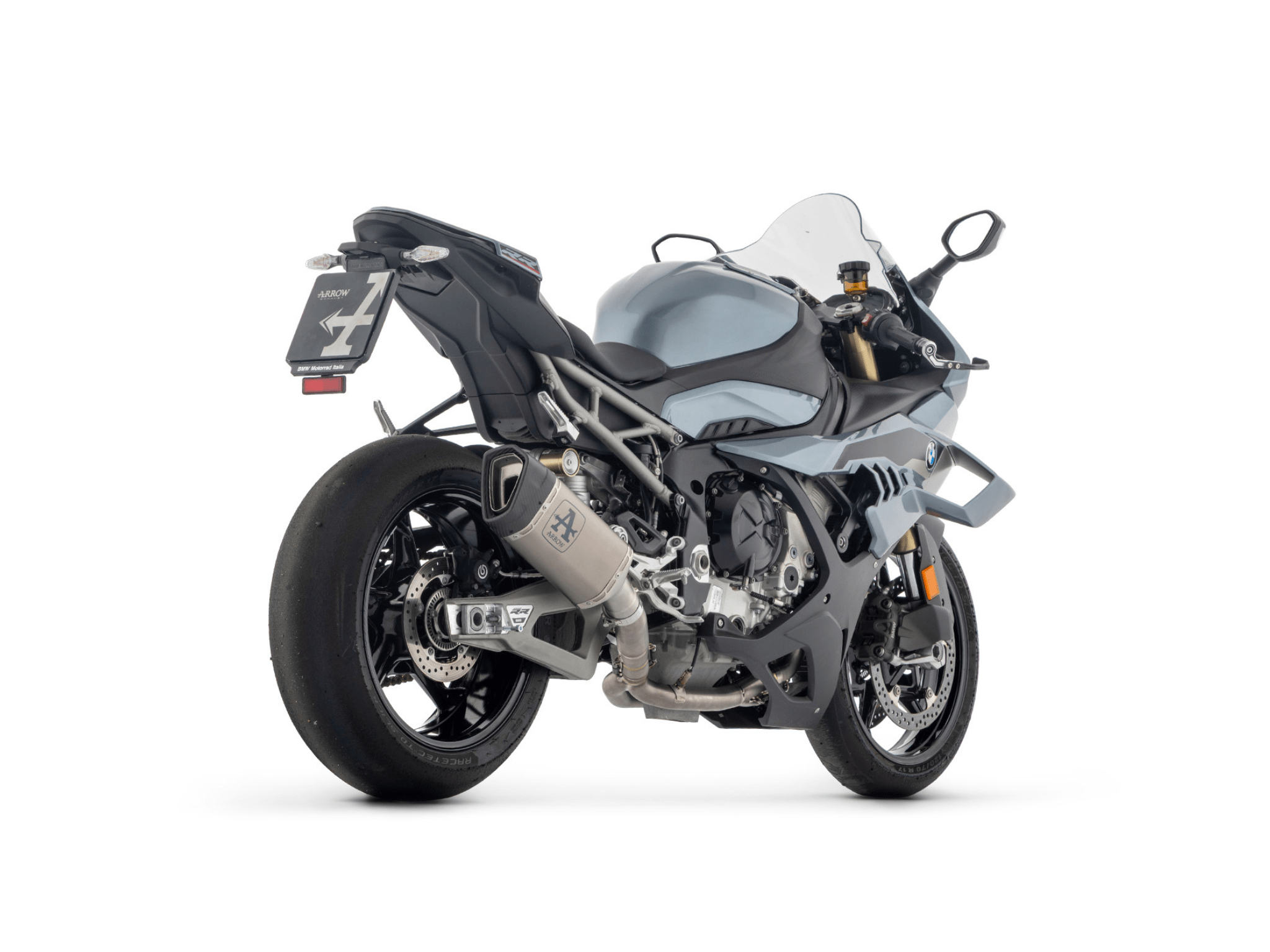 BMW S 1000 RR ARROW Exhaust COMPETITION "SBK" Full Titanium Full System with Titanium "Dark" Silencer 2025-2026 - Slika 3
