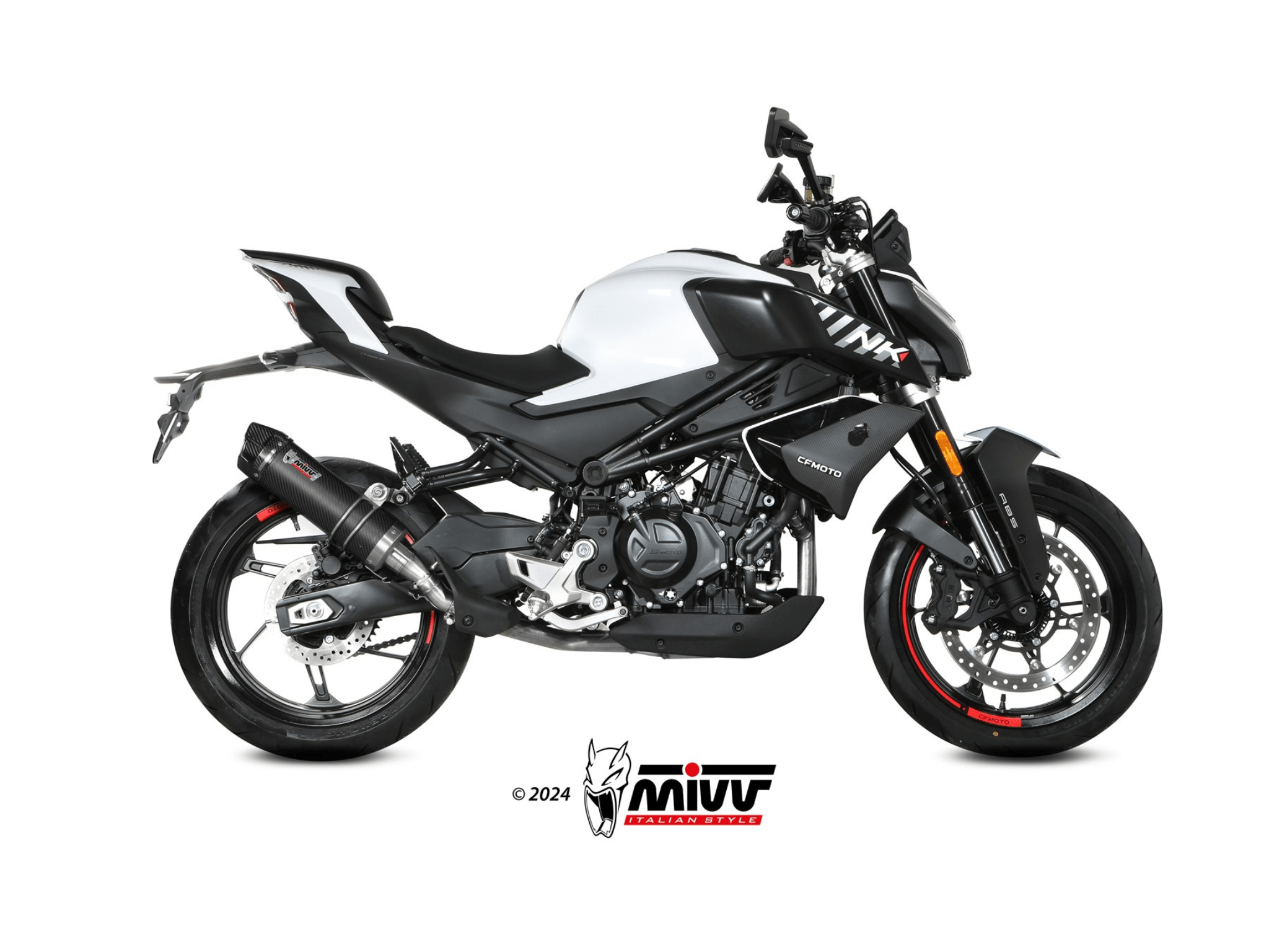 CF MOTO 450 NK MIVV Exhaust GP Carbon Slip-On Silencer 2023-2024 - Slika 2