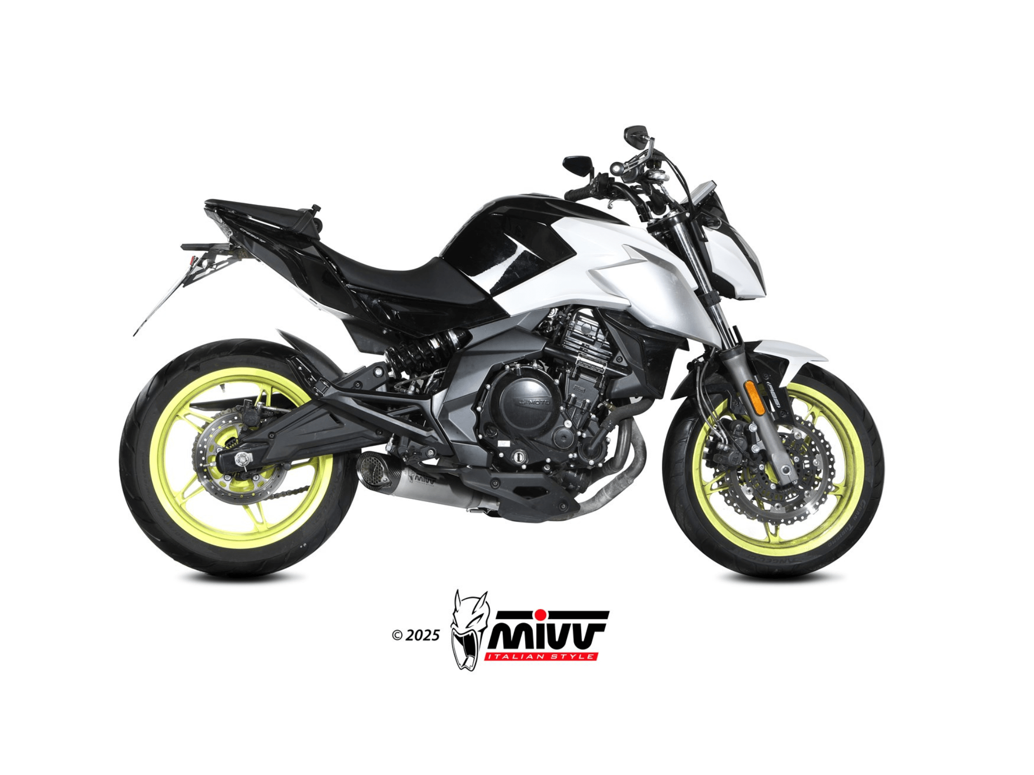 CF MOTO 650 NK MIVV Exhaust X-M5 Titanium Slip-On Silencer 2021-2024 - Slika 2
