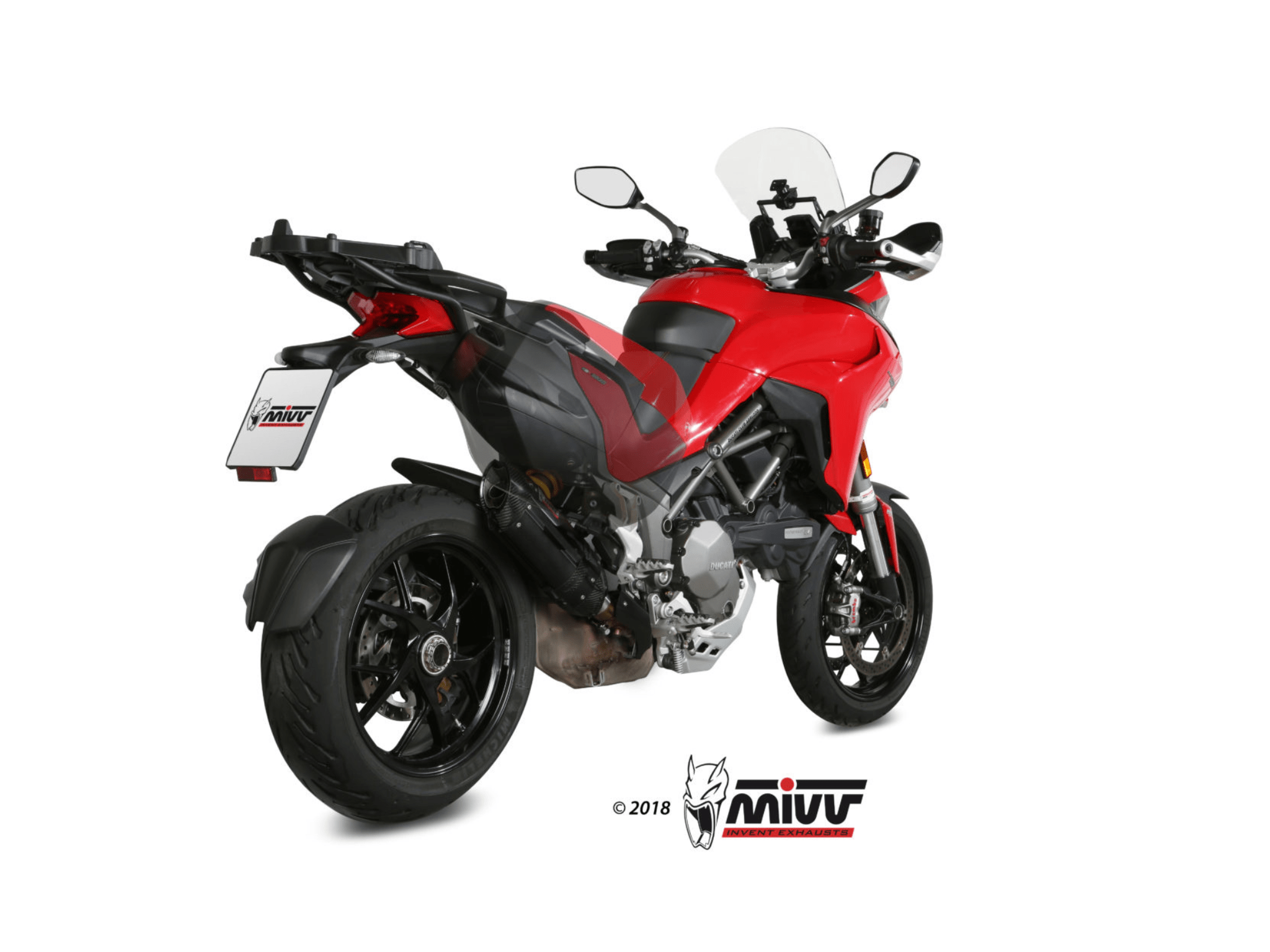 DUCATI MULTISTRADA 1200 MIVV Exhaust SUONO Black Slip-On Silencer 2015-2017 - Slika 3