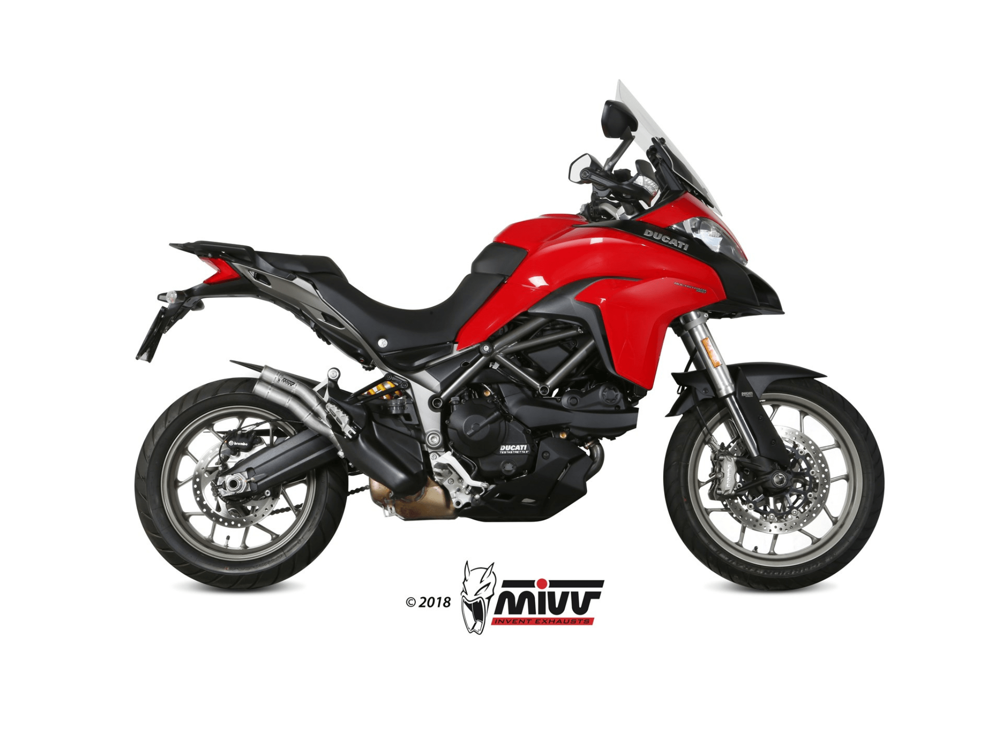 DUCATI MULTISTRADA 950 / 950 S MIVV Exhaust DOUBLE GUN Slip-On Silencer 2017-2021 - Image 2