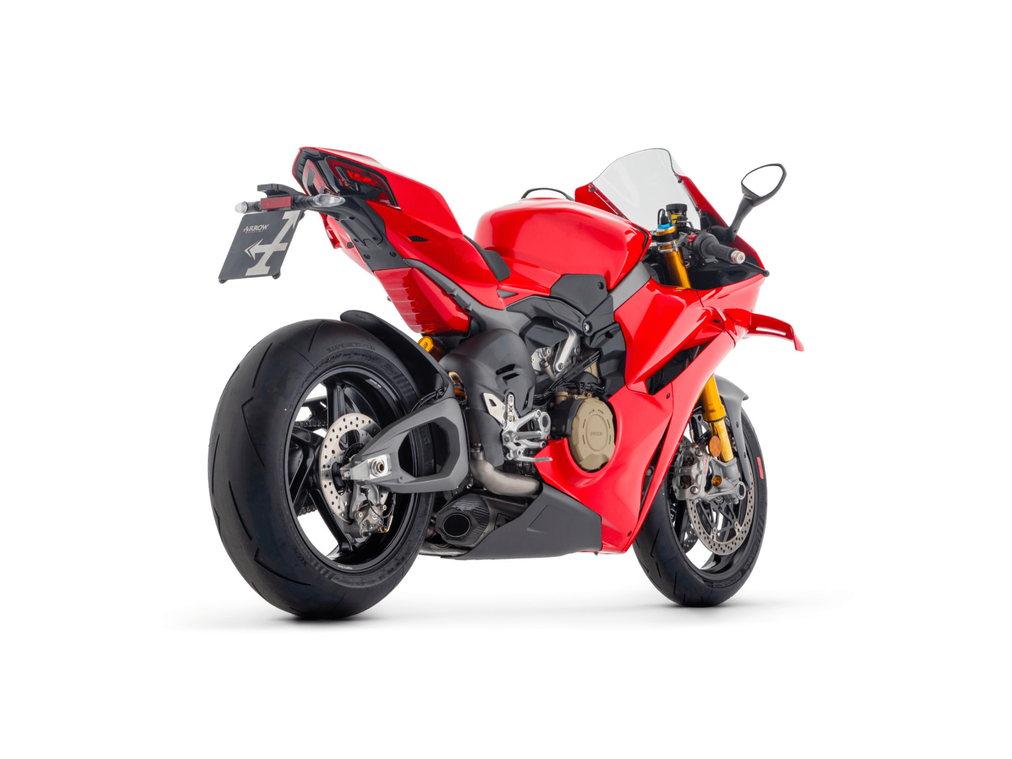 DUCATI PANIGALE V4 ARROW Exhaust Titanium Works Silencer with Titanium link pipes 2025-2026 - immagine 3