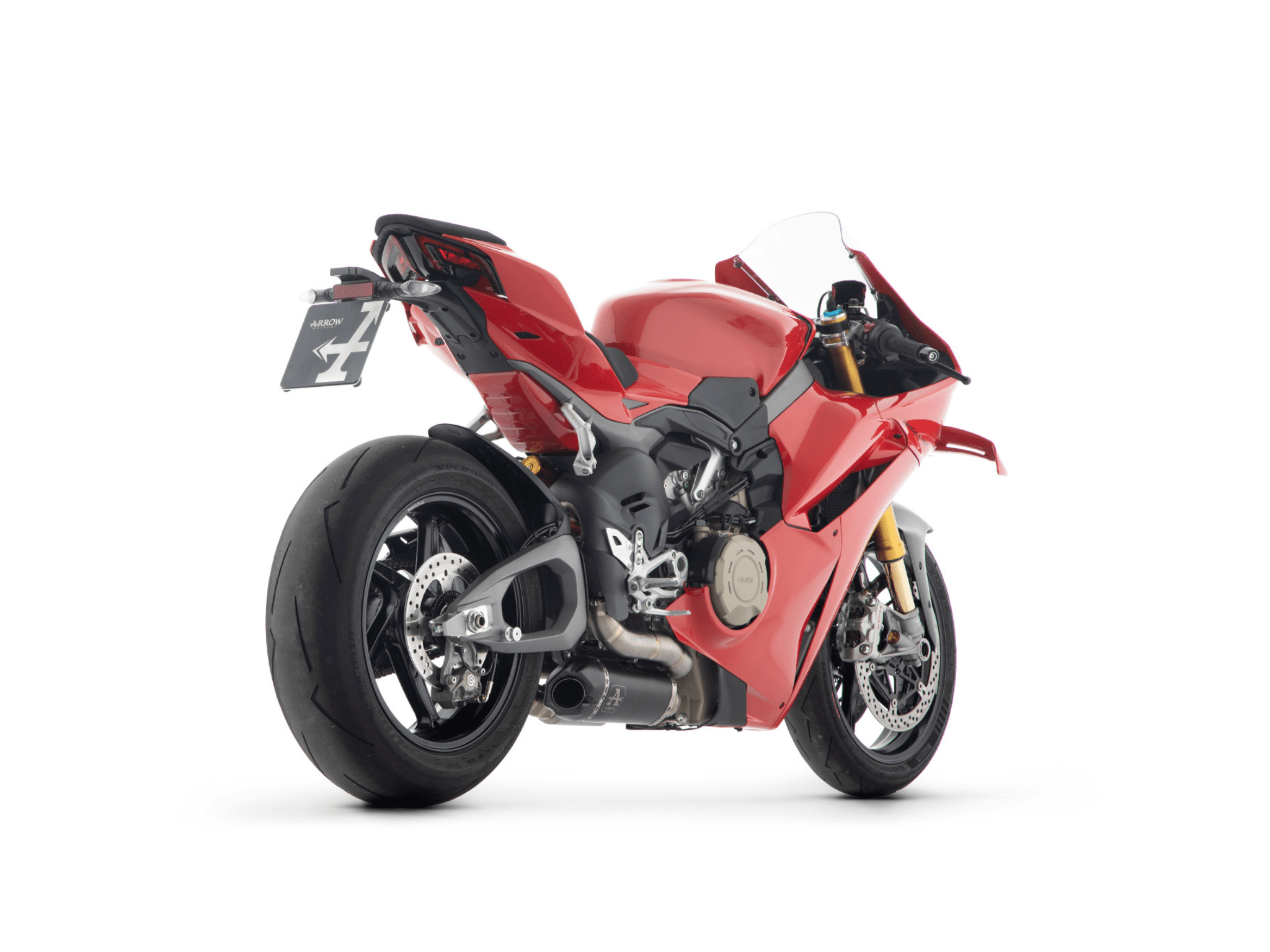 DUCATI PANIGALE V4 ARROW Exhaust Titanium "Dark" Works Silencer with Titanium Link pipes 2025-2026 - immagine 3