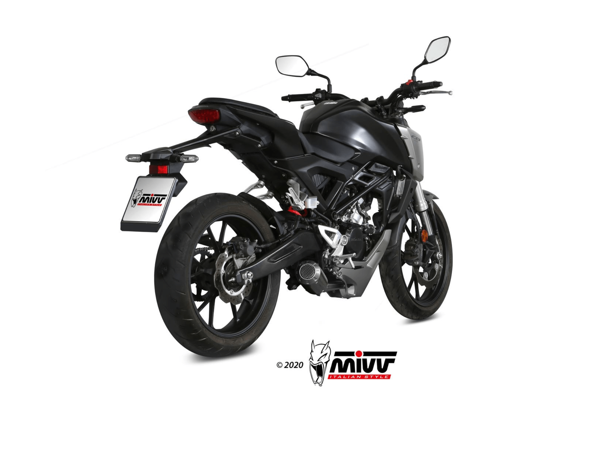 HONDA CB 125 R MIVV Exhaust Full System with MK3 Carbon Silencer 2018-2020 - Slika 3