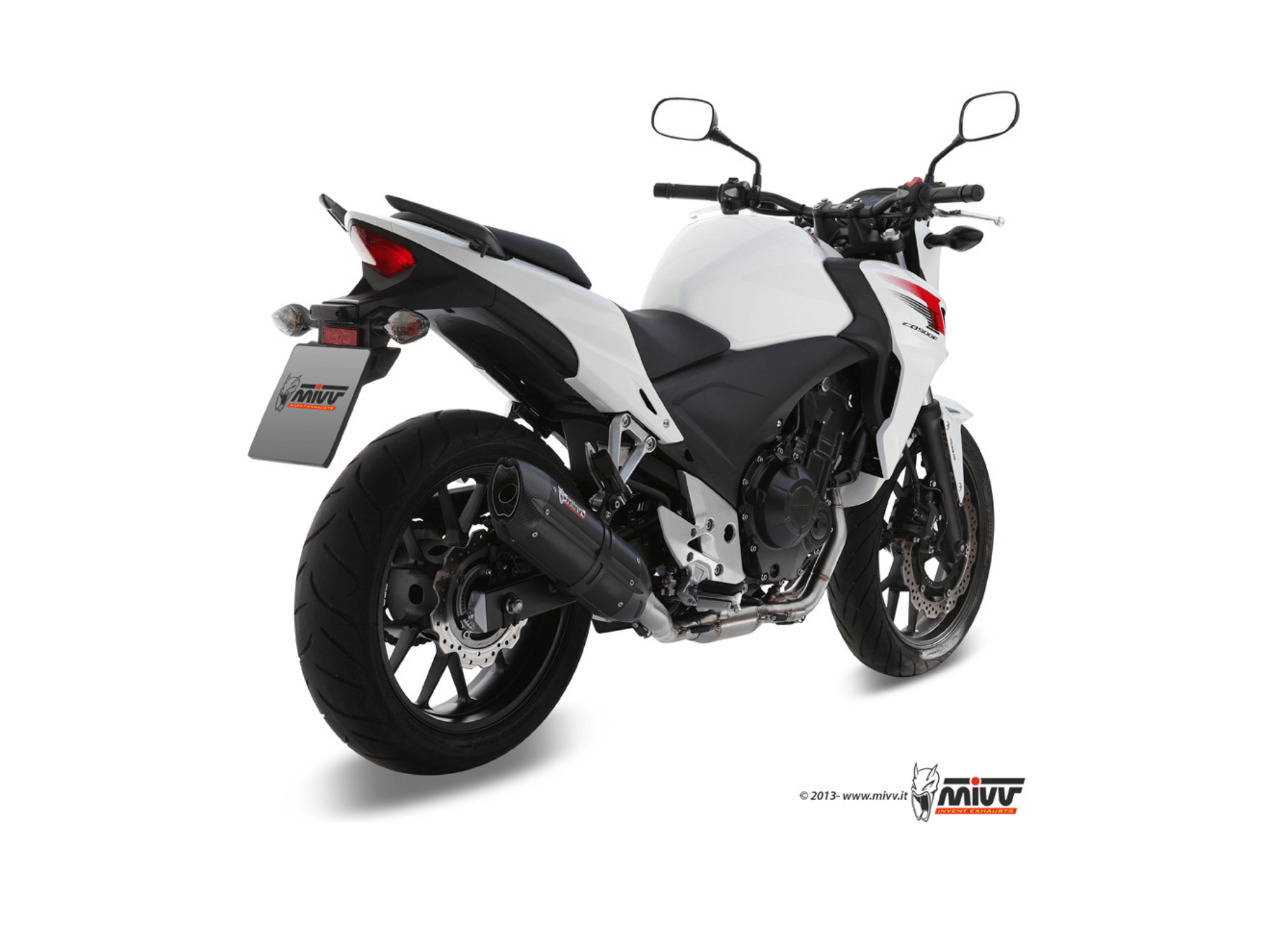 HONDA CB 500 X MIVV Exhaust SUONO Black Slip-On Silencer 2013-2015 - Slika 3