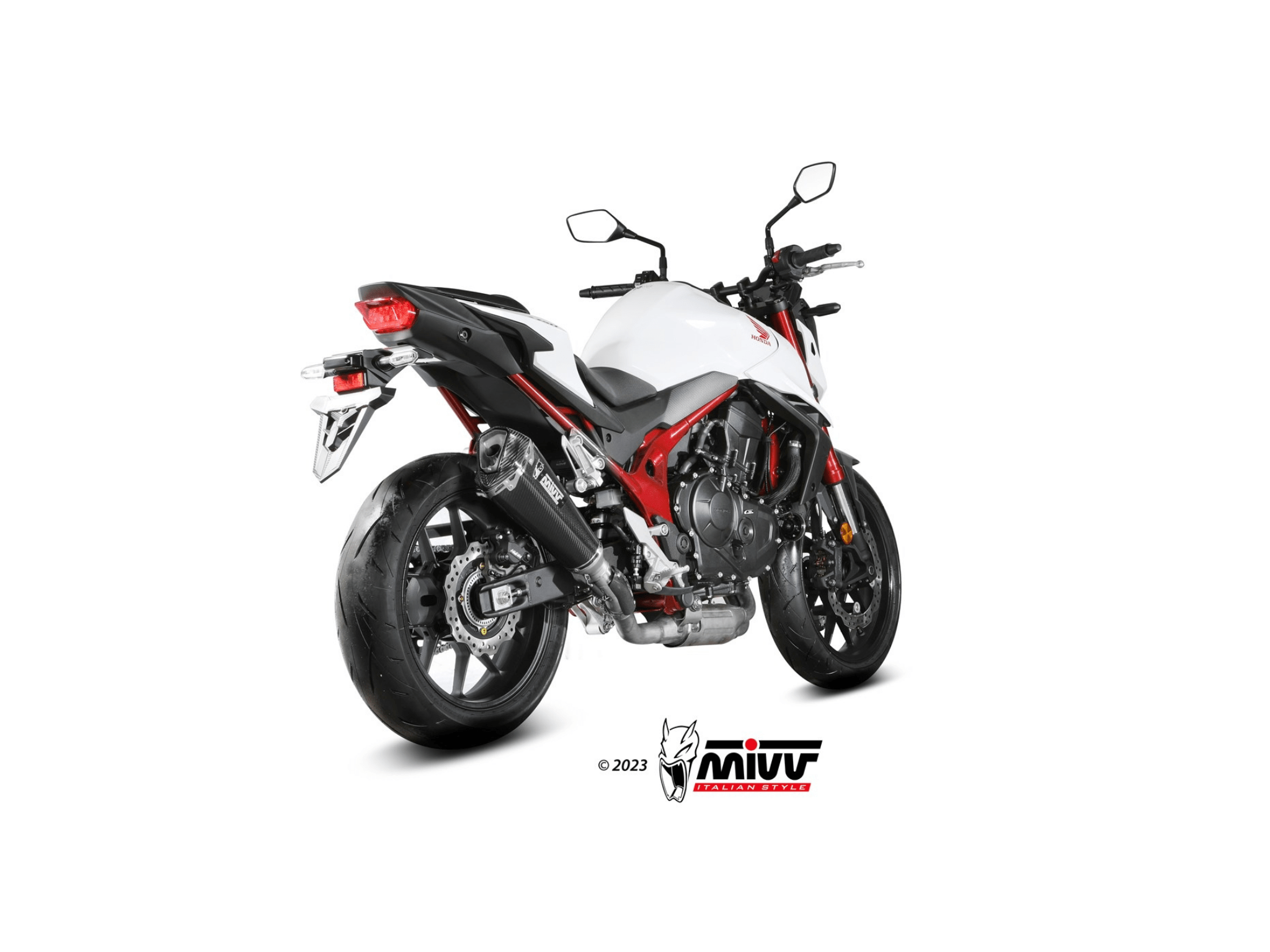 HONDA CB 750 HORNET MIVV Exhaust DELTA RACE Carbon Slip-On Silencer 2023-2024 - immagine 3