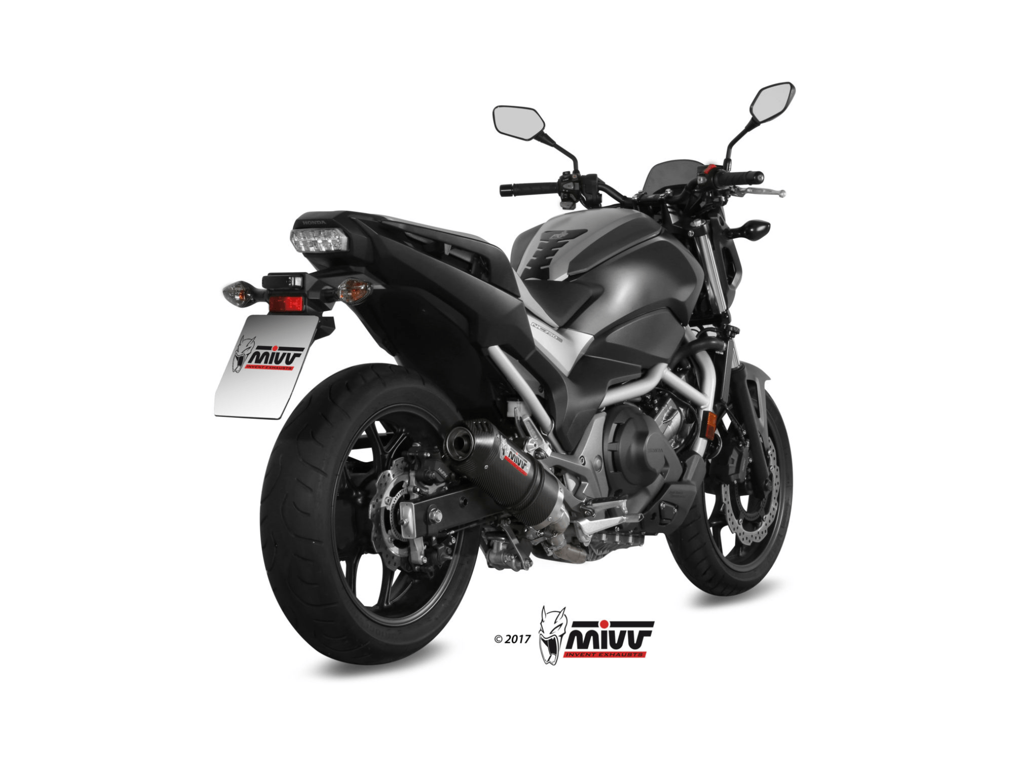 HONDA NC 750 X MIVV Exhaust OVAL Carbon Slip-On Silencer 2016-2022 - Slika 3