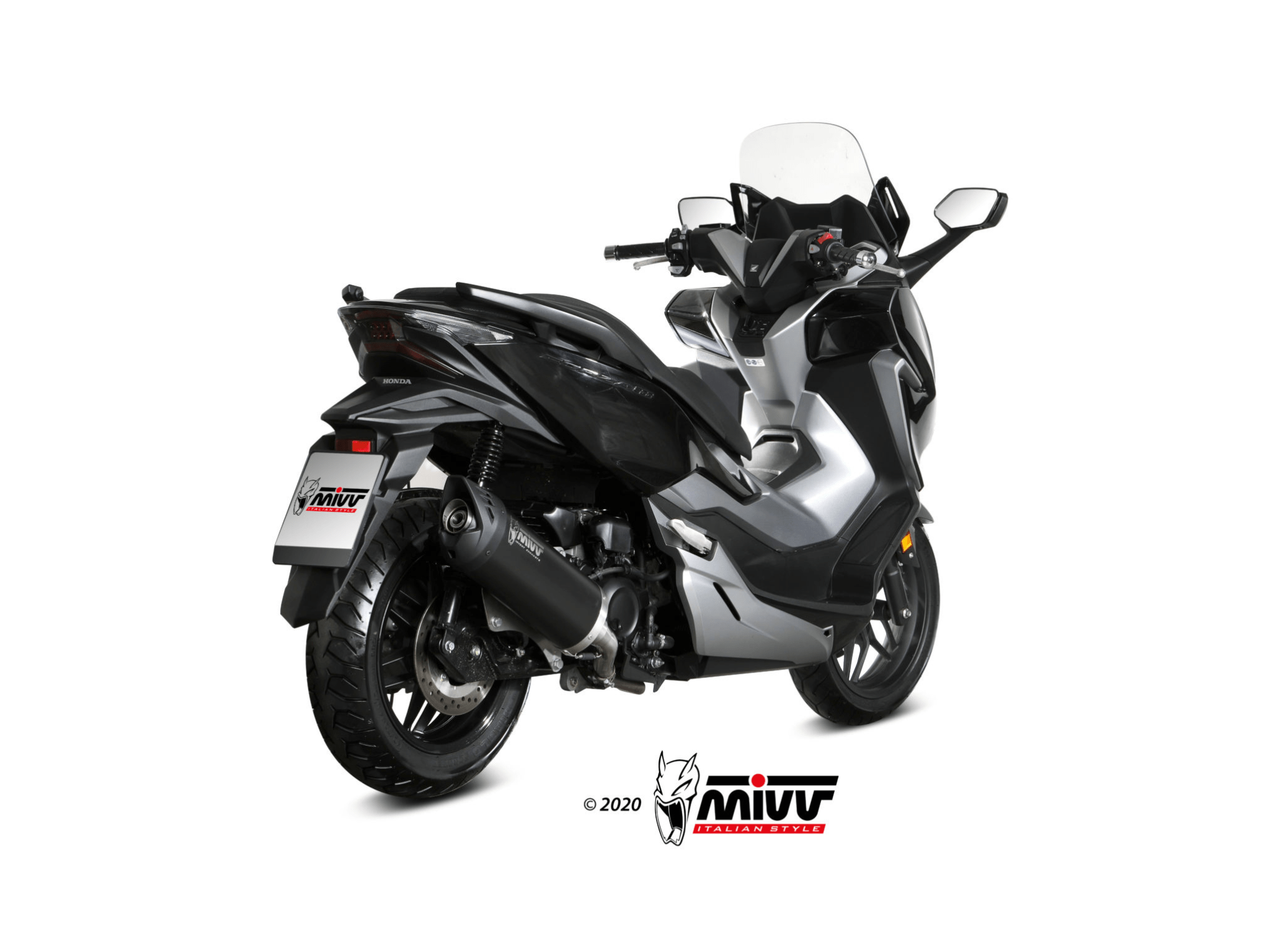 HONDA FORZA 300 MIVV Exhaust MOVER Slip-On Silencer 2018-2020 - immagine 3